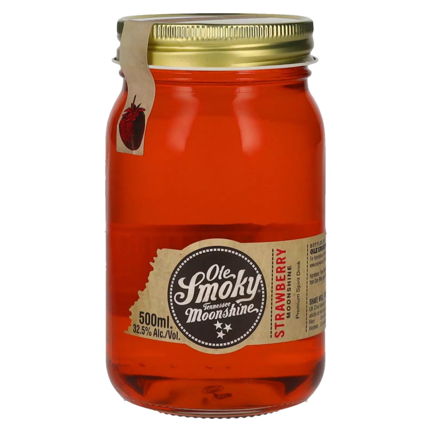 Ole Smoky Tennessee Moonshine STRAWBERRY 32,5% Vol. 0,5l — Piscosaveur