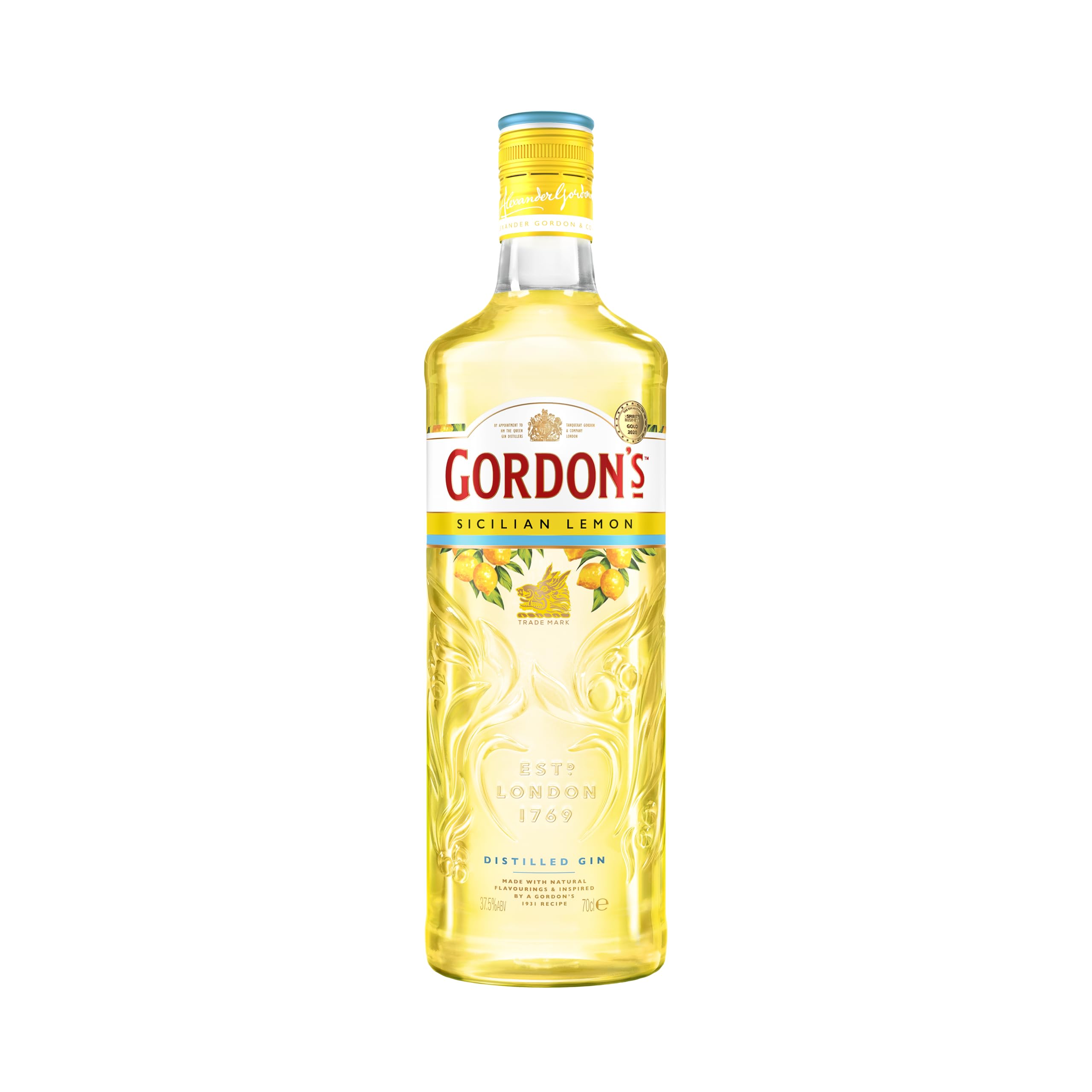 Gordon's SICILIAN LEMON Distilled Gin 37,5% Vol. 0,7l — Piscosaveur