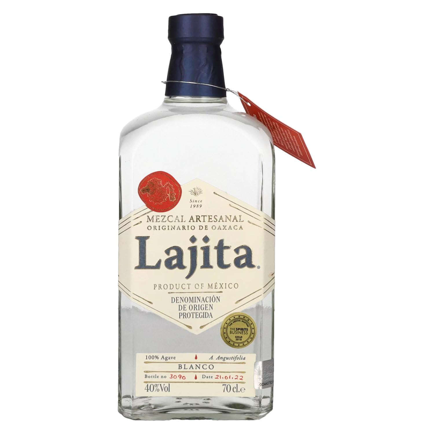 Lajita Mezcal Artesanal BLANCO 40% Vol. 0,7l — Piscosaveur