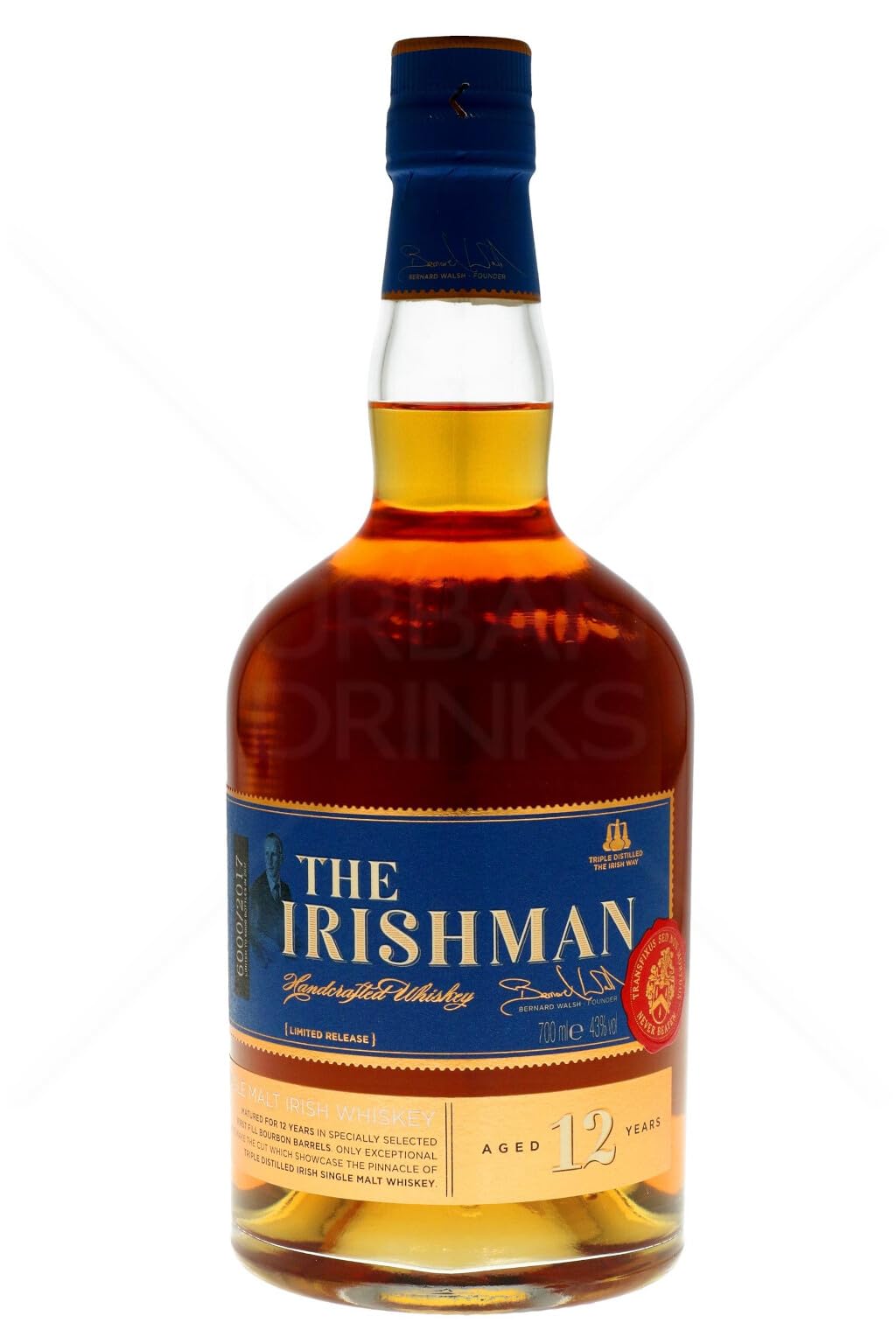 The Irishman 12 Years Old Single Malt Irish Whiskey 43% Vol. 0,7l en b — Piscosaveur