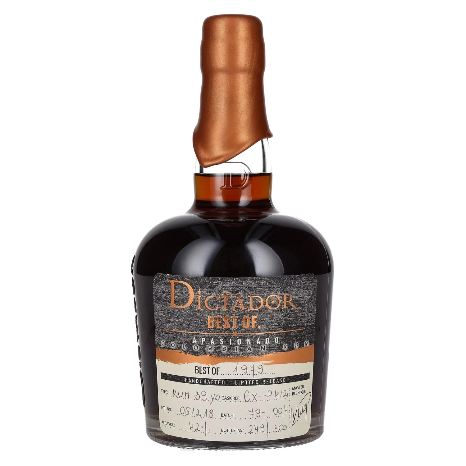 Dictador BEST OF 1979 APASIONADO Colombian Rum Limited Release 42% Vol — Piscosaveur