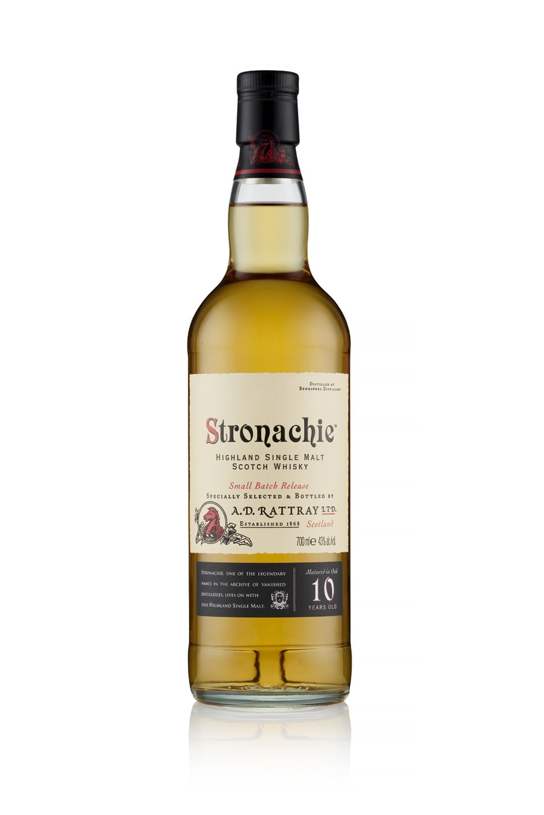A.D. Rattray Stronachie 10 Years Old Highland Single Malt 43% Vol. 0,7l en boîte cadeau