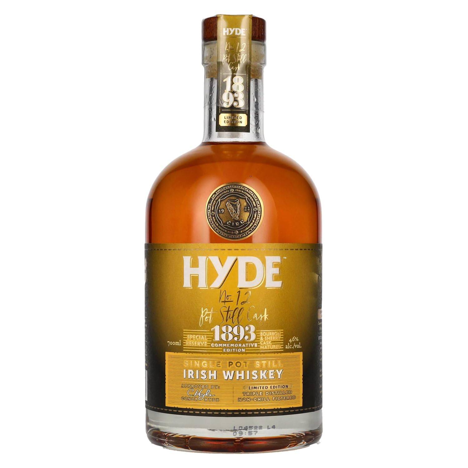 Hyde No.12 Single POT STILL Cask 1893 Irish Whisky Commemorative Editi — Piscosaveur