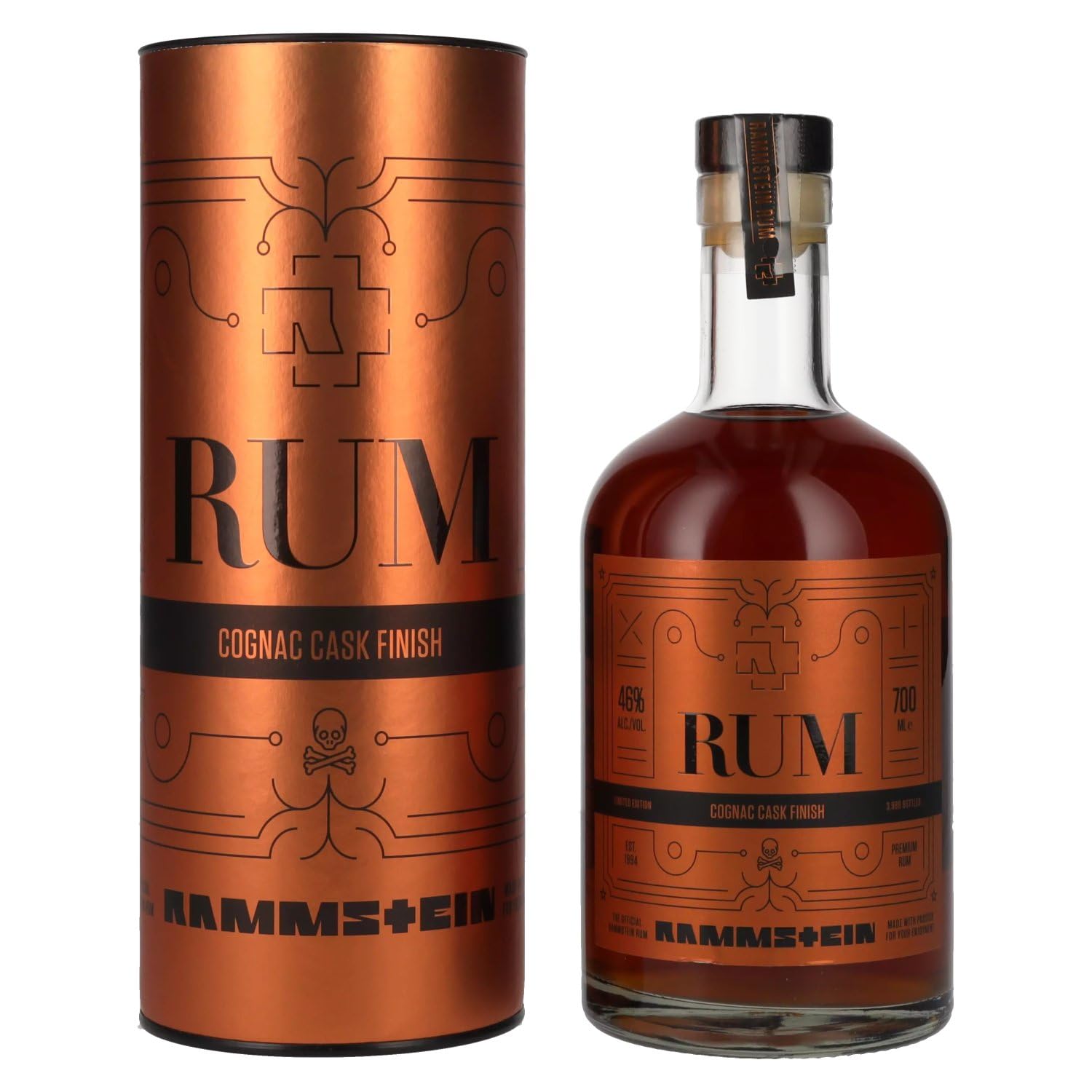 Rammstein Rum Cognac Cask Finish Limited Edition 46% Vol. 0,7l en boîte cadeau