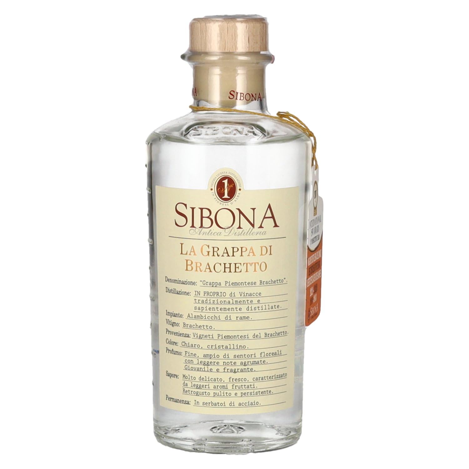 Sibona La Grappa di BRACHETTO 40% Vol. 0,5l — Piscosaveur