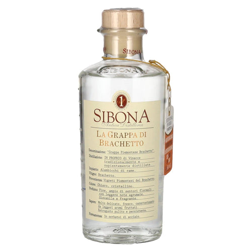 Sibona La Grappa di BRACHETTO 40% Vol. 0,5l — Piscosaveur