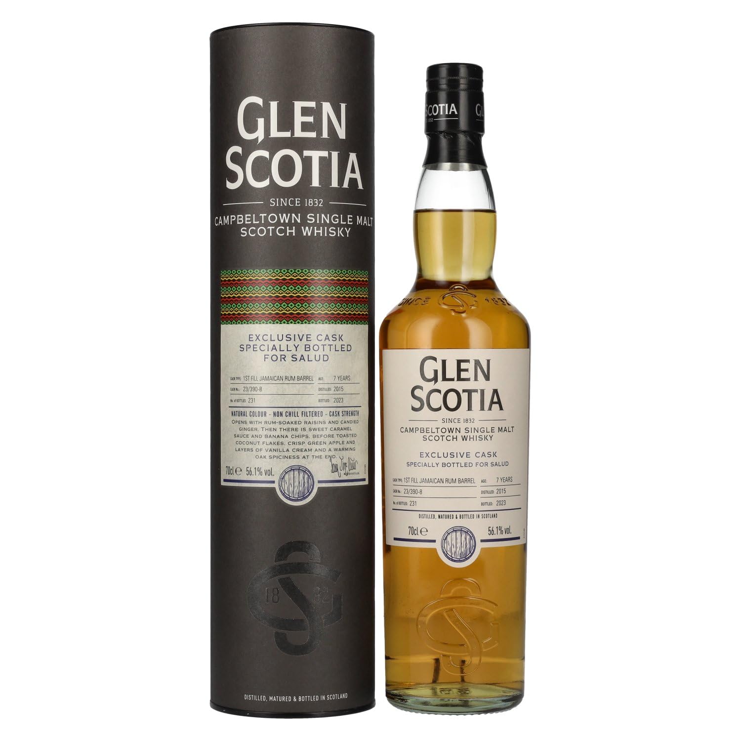 Glen Scotia 7 Years Old Single Malt Scotch Whisky 56,1% Vol. 0,7l en b — Piscosaveur