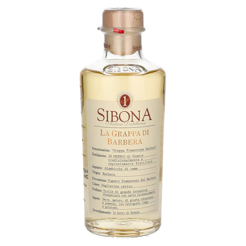 Sibona La Grappa di BARBERA 40% Vol. 0,5l — Piscosaveur