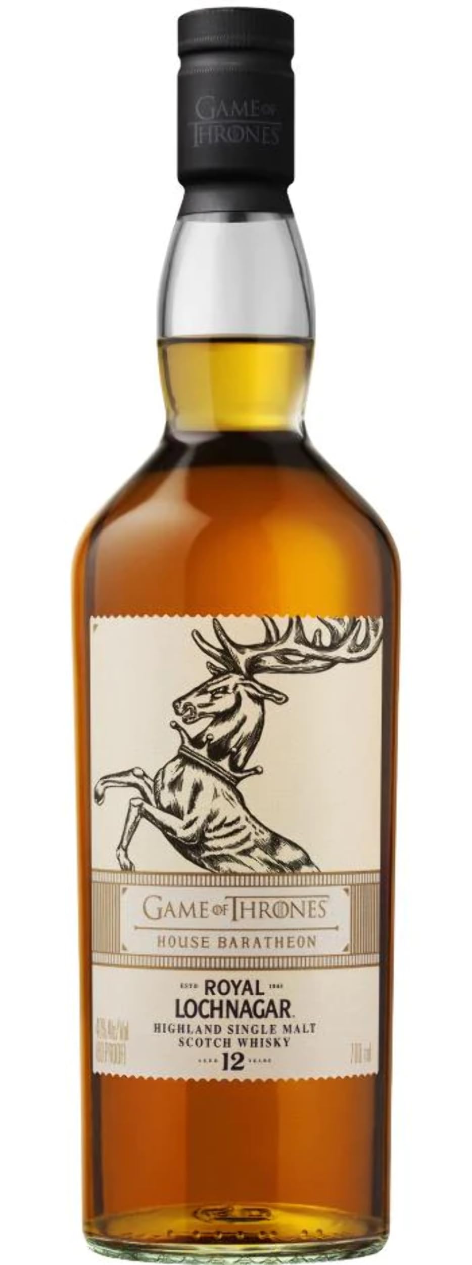 Royal Lochnagar 12 Years Old GAME OF THRONES House Baratheon 40% Vol.  — Piscosaveur