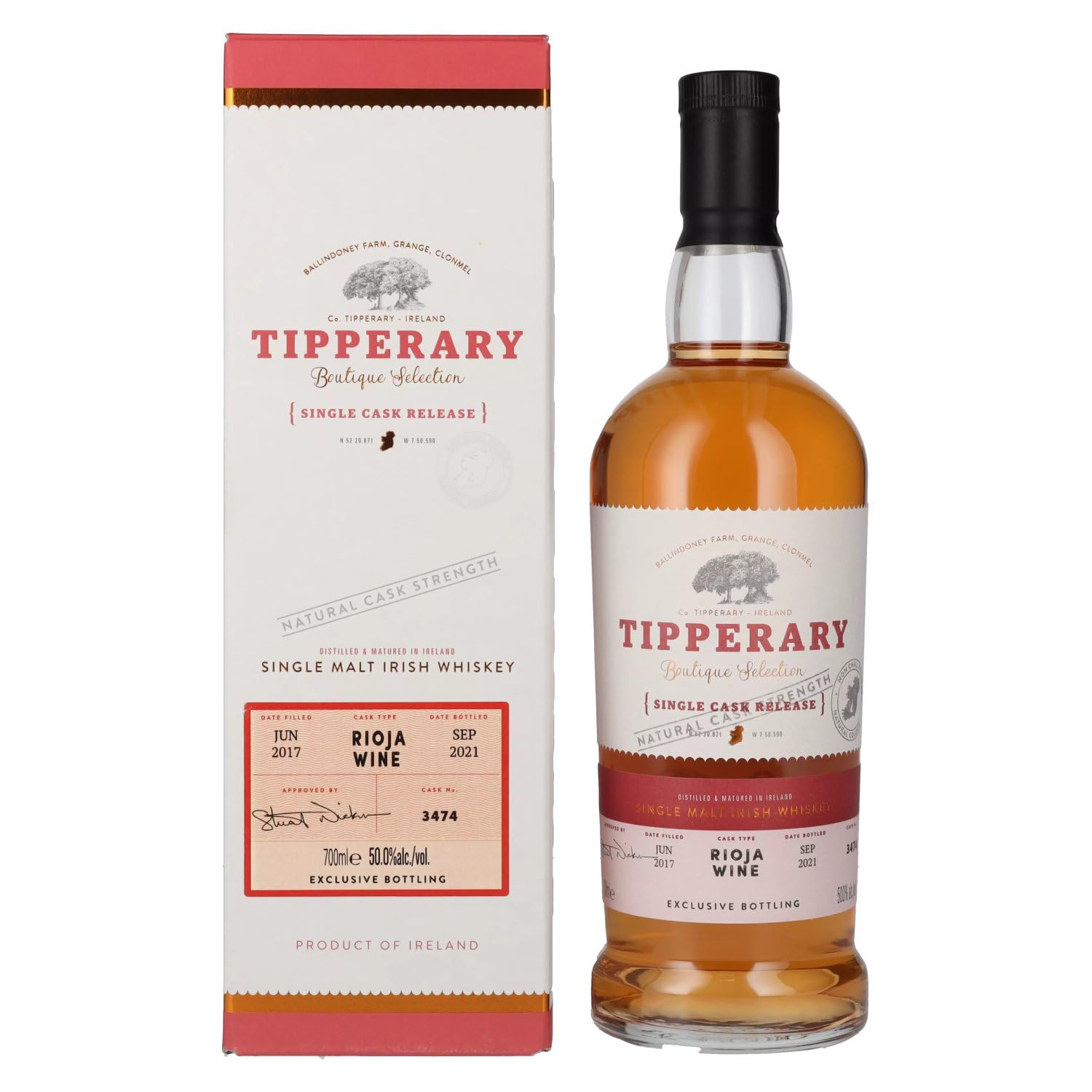 Tipperary Boutique Selection RIOJA WINE Cask Release 2017 50% Vol. 0,7 — Piscosaveur
