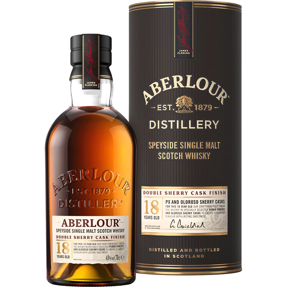 Aberlour 18 Years Old Double Sherry Cask Finish Batch No. 005 43% Vol. 0,7l en boîte cadeau