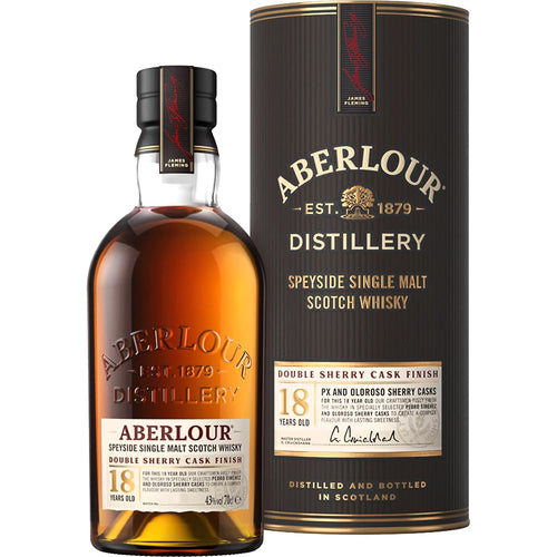 Aberlour 18 Years Old Double Sherry Cask Finish Batch No. 005 43% Vol. 0,7l en boîte cadeau — Whisky — Piscosaveur