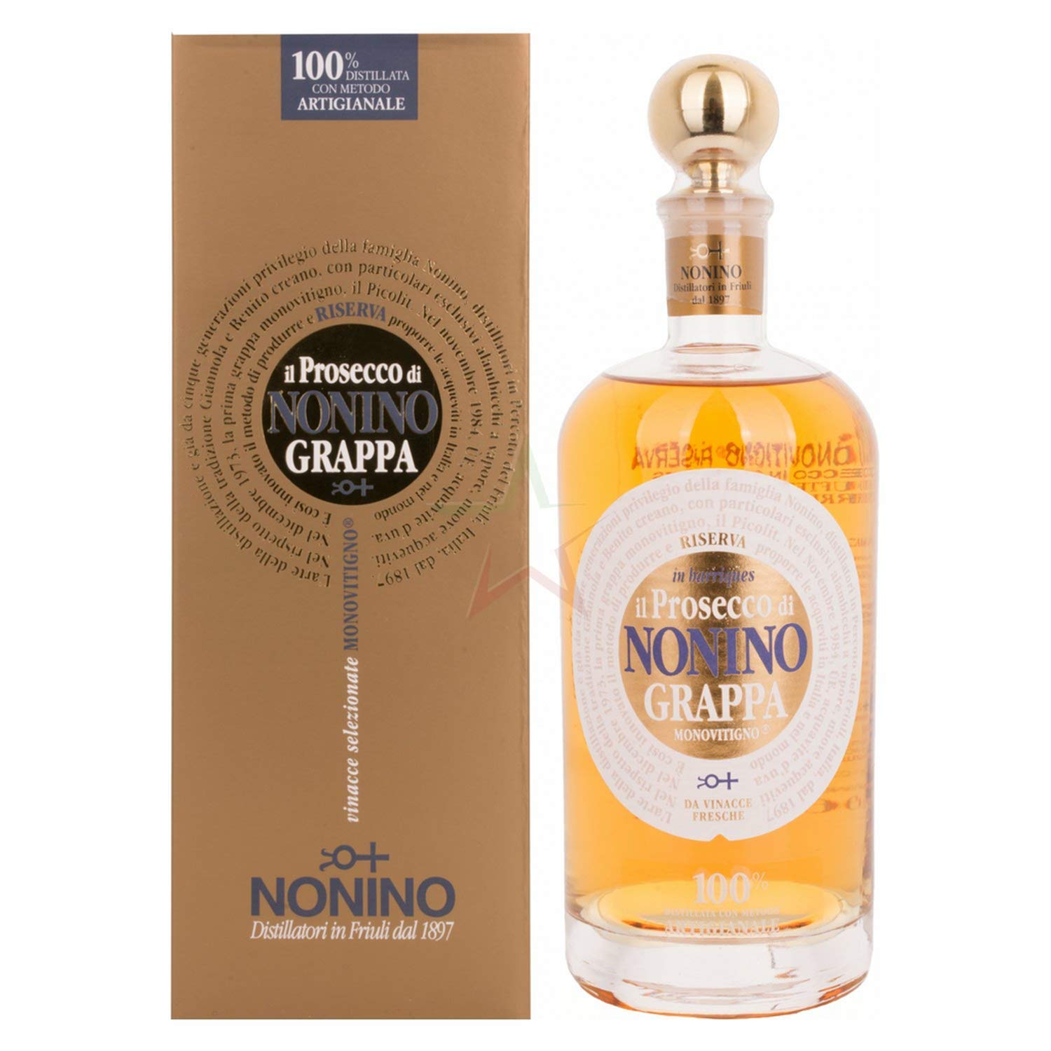 Nonino Grappa Monovitigno il Prosecco in Barriques 41% Vol. 0,7l en bo — Piscosaveur