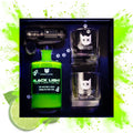 BÖSER KATER Black Light Neon Limetten Gin 40% Vol. 0,5l en boîte cadea — Piscosaveur