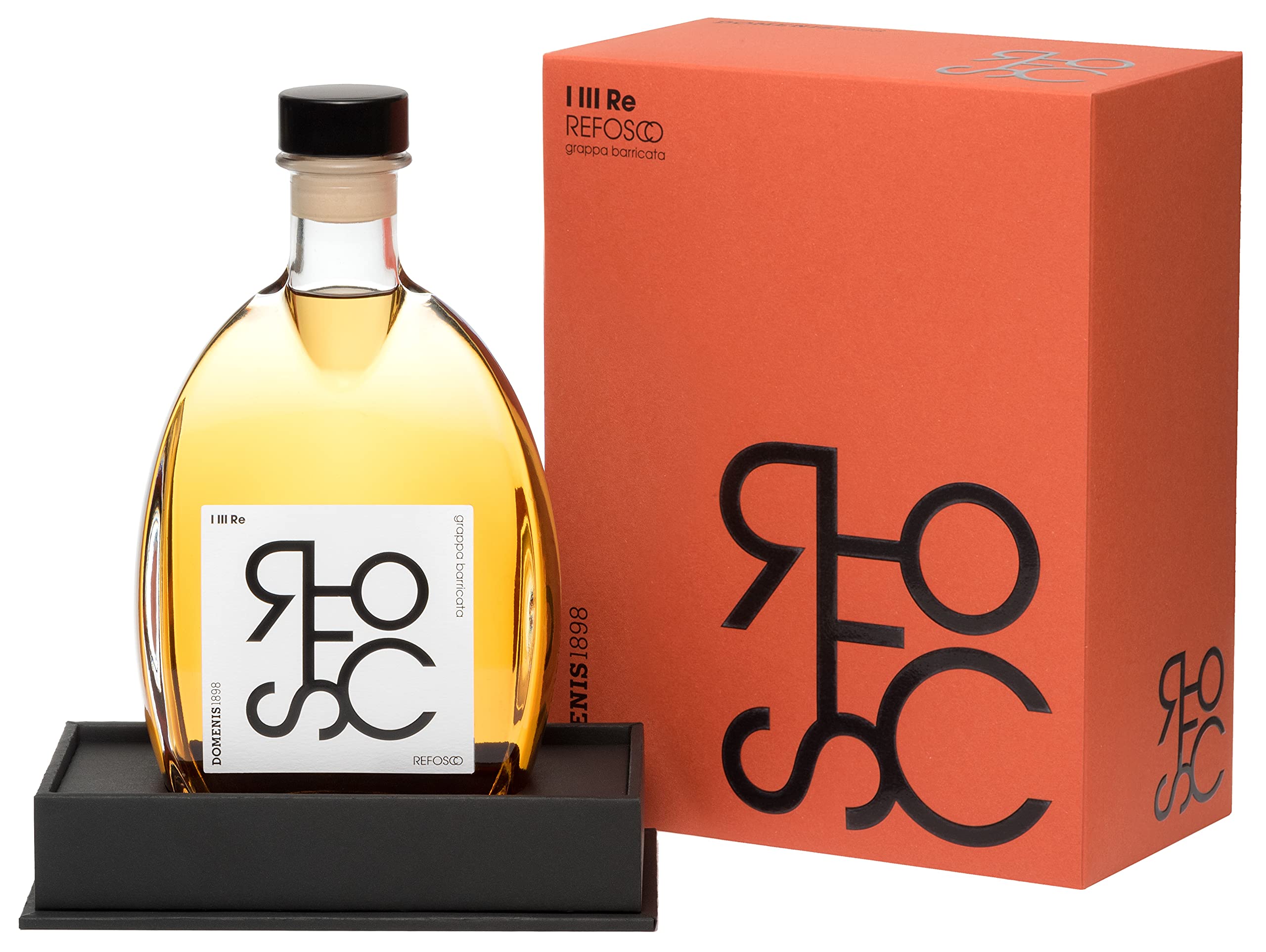Domenis 1898 I III RE REFOSCO grappa invecchiata barricata 40% Vol. 0, — Piscosaveur