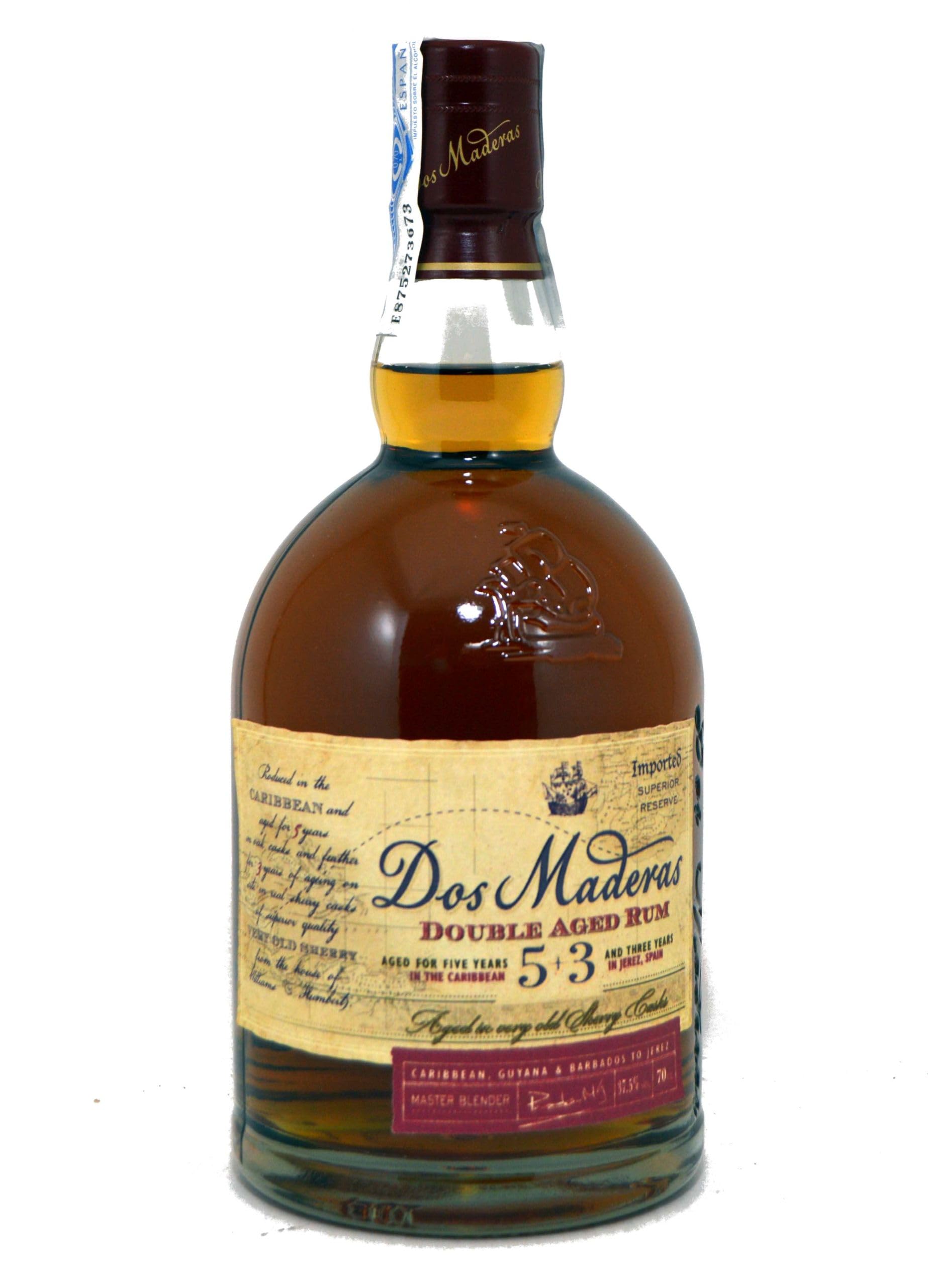 Dos Maderas 5+3 Years Old Double Aged Rum 37,5% Vol. 0,7l — Piscosaveur