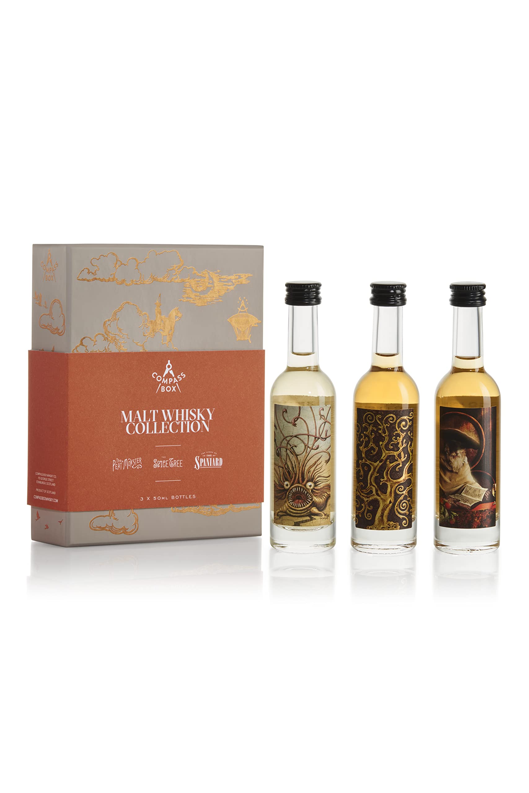 Compass Box Blended Malt Whisky Collection 45% Vol. 3x0,05l en boîte cadeau