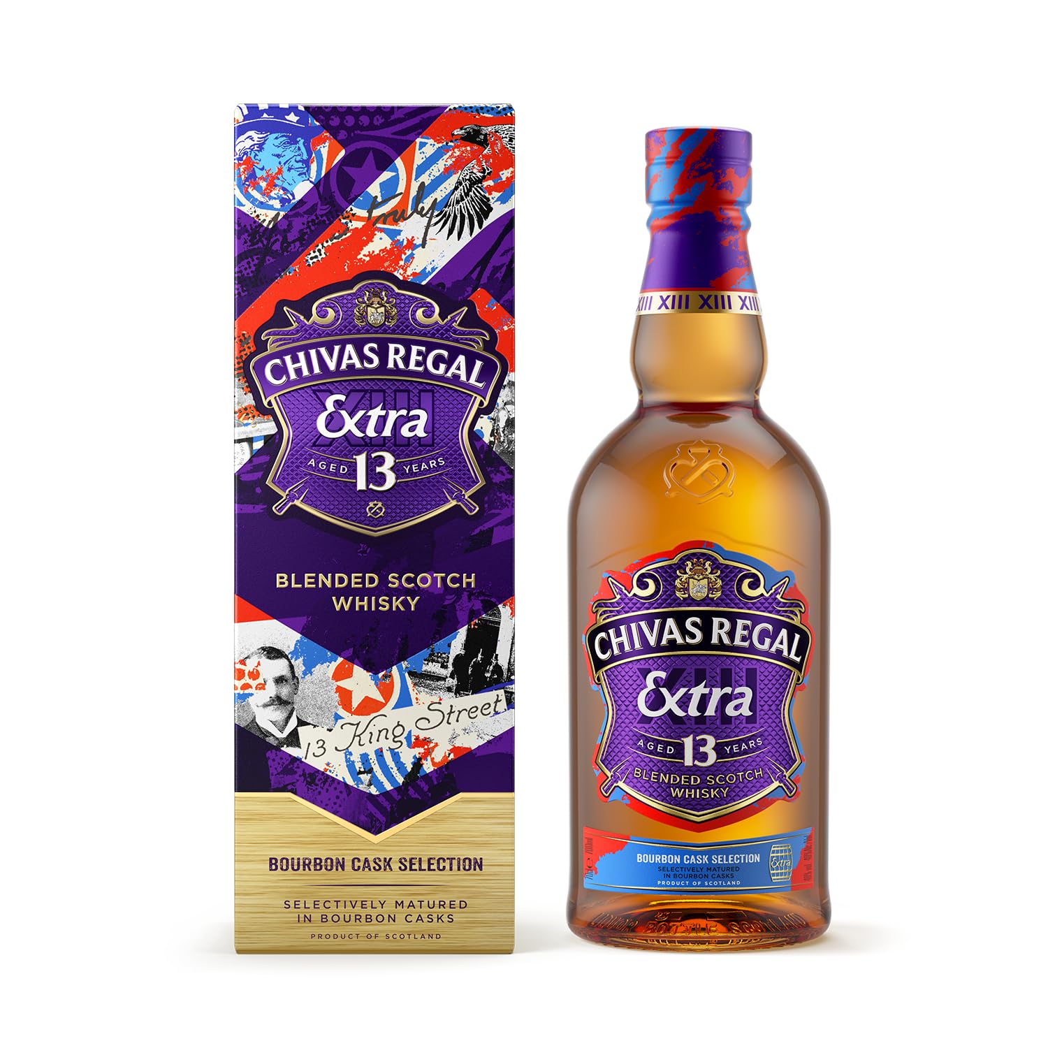 Chivas Regal EXTRA 13 Years Old BOURBON CASK Finish 40% Vol. 0,7l en boîte cadeau