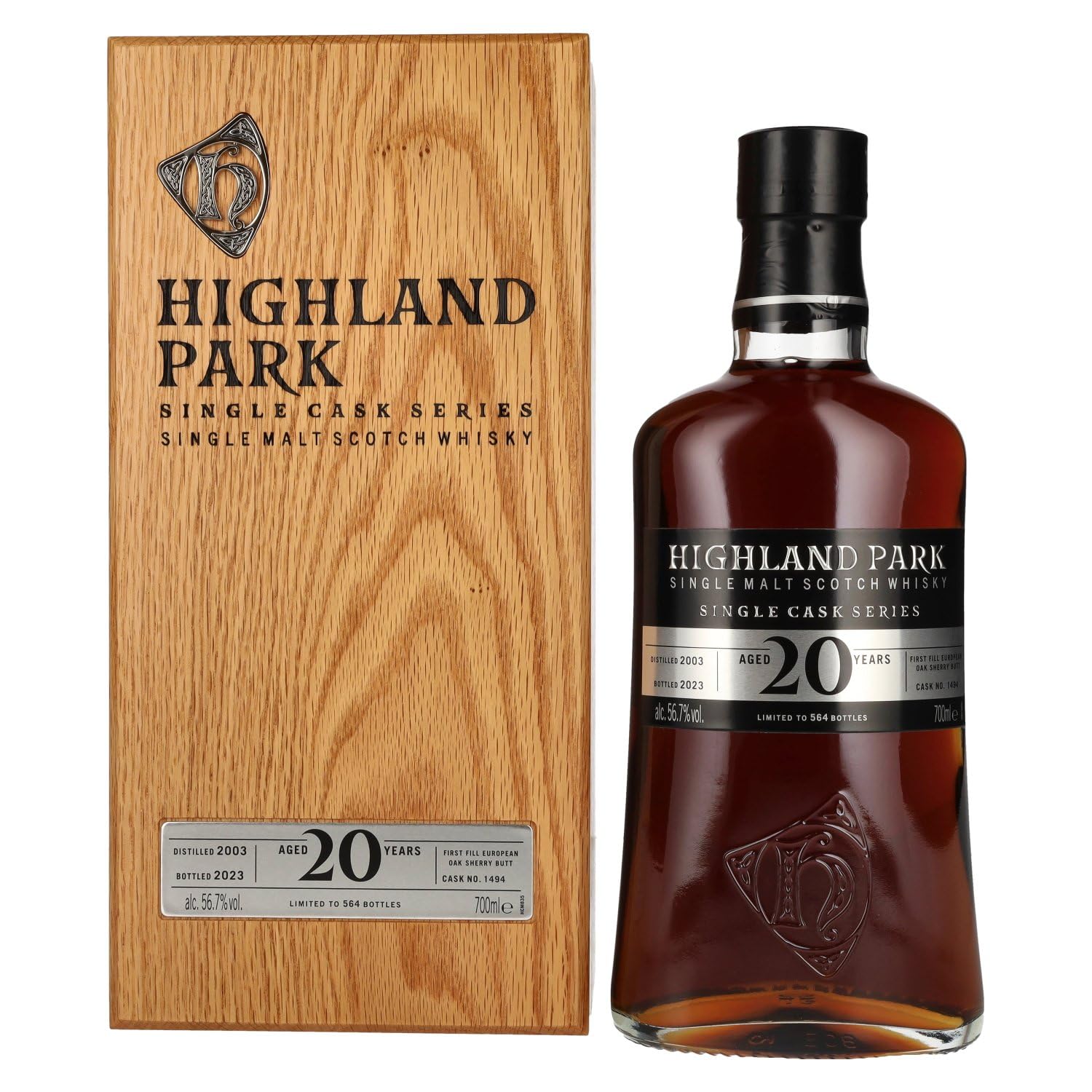 Highland Park 20 Years Old Single Cask Series Single Malt Whisky 56,7% — Piscosaveur