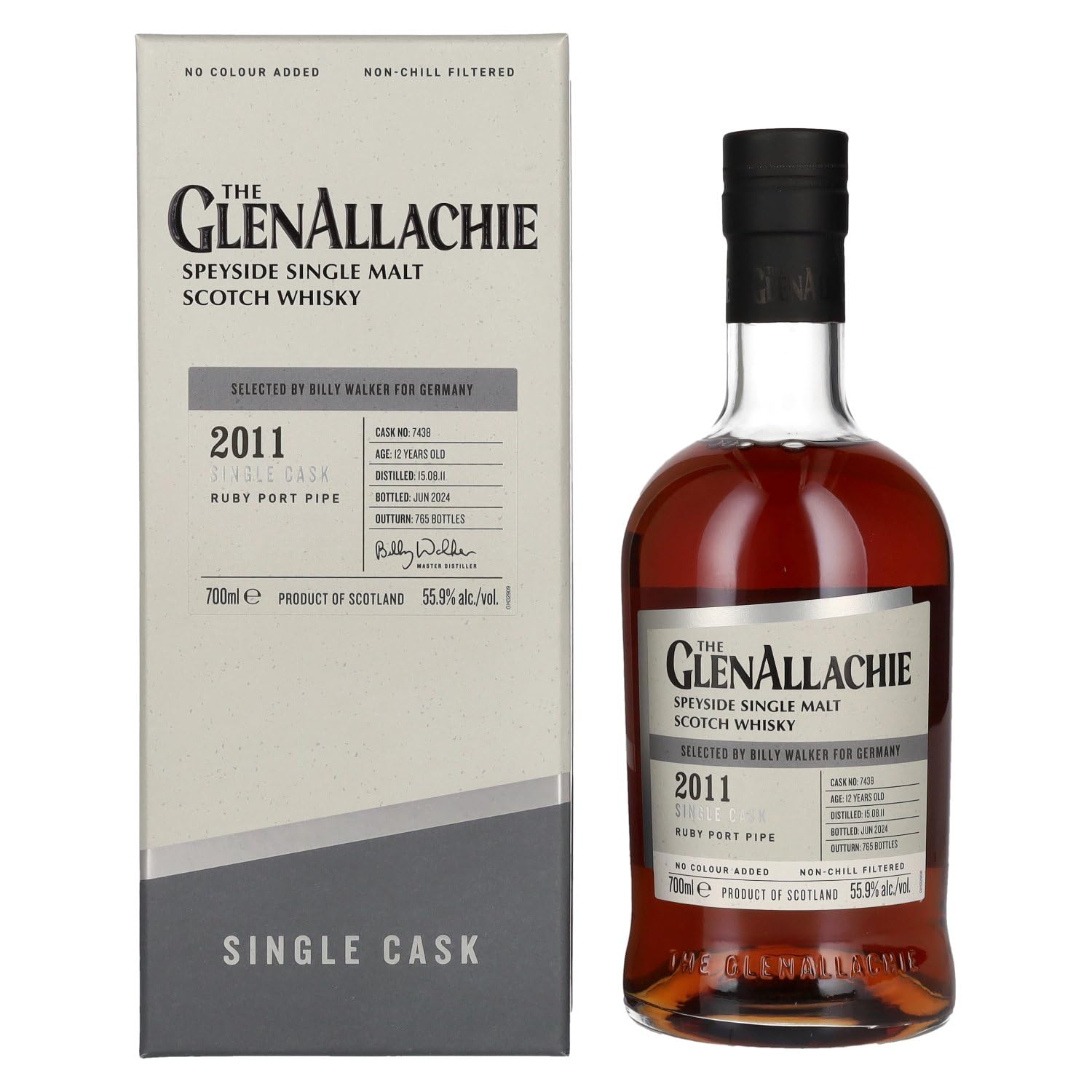 The GlenAllachie 12 Years Old RUBY PORT PIPE 2011 55,9% Vol. 0,7l en b — Piscosaveur