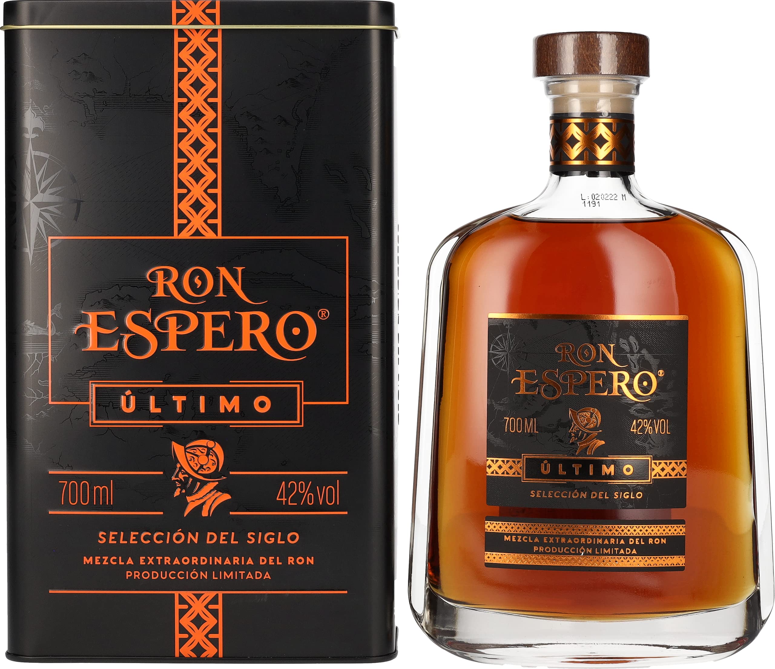 Ron Espero ÚLTIMO Selección del Siglo 42% Vol. 0,7l en boîte cadeau — Piscosaveur