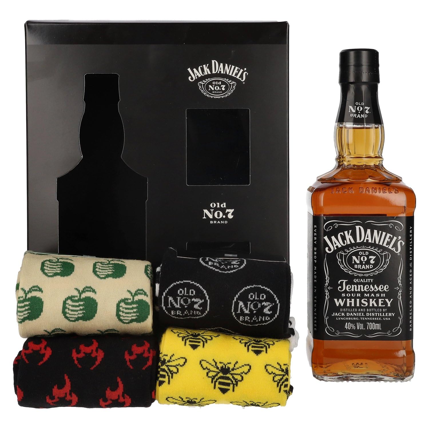 Jack Daniel's Tennessee Whiskey 40% Vol. 0,7l avec Socken