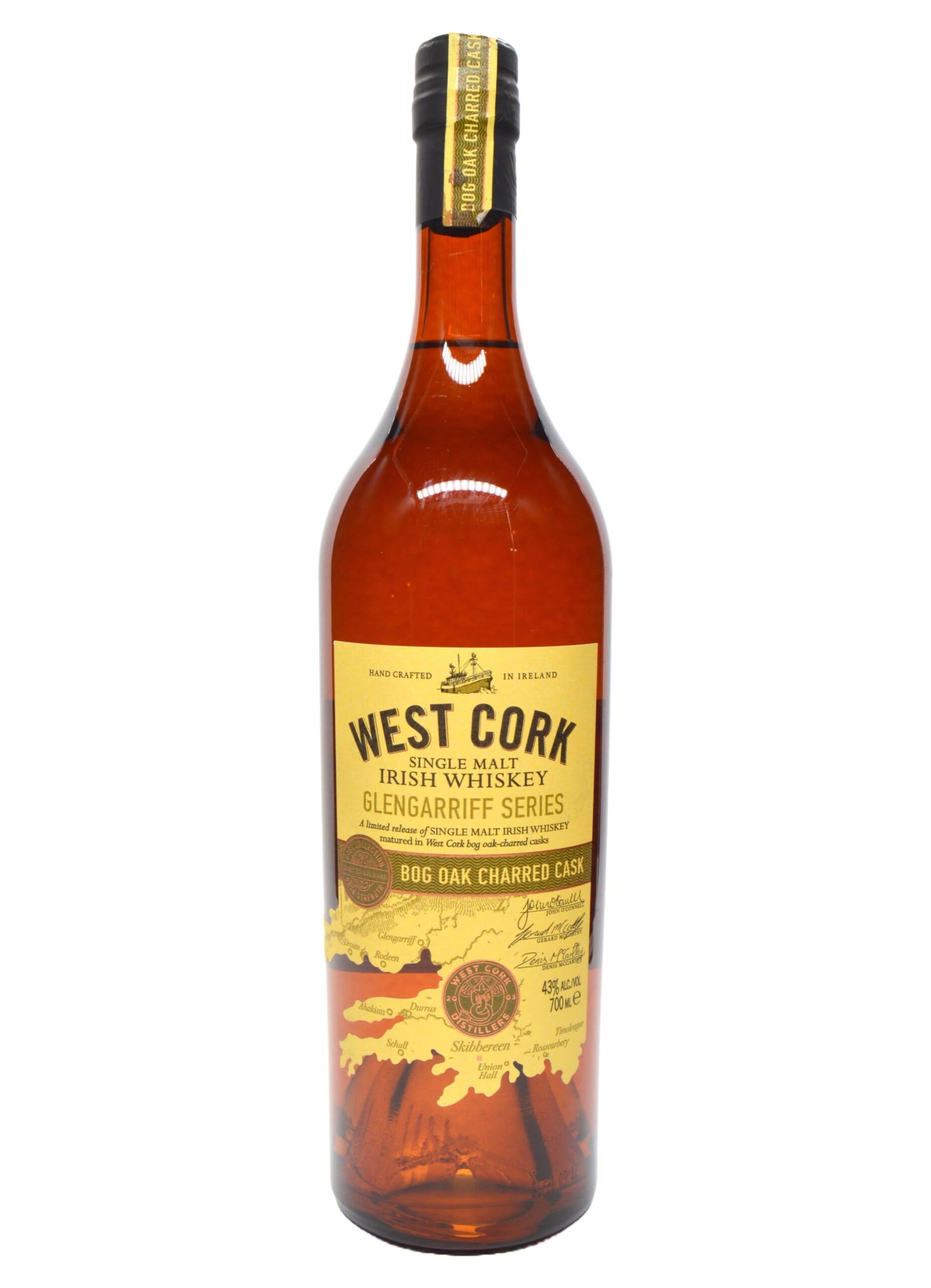West Cork Glengarriff Series BOG OAK CHARRED CASK Single Malt Irish Whiskey 43% Vol. 0,7l