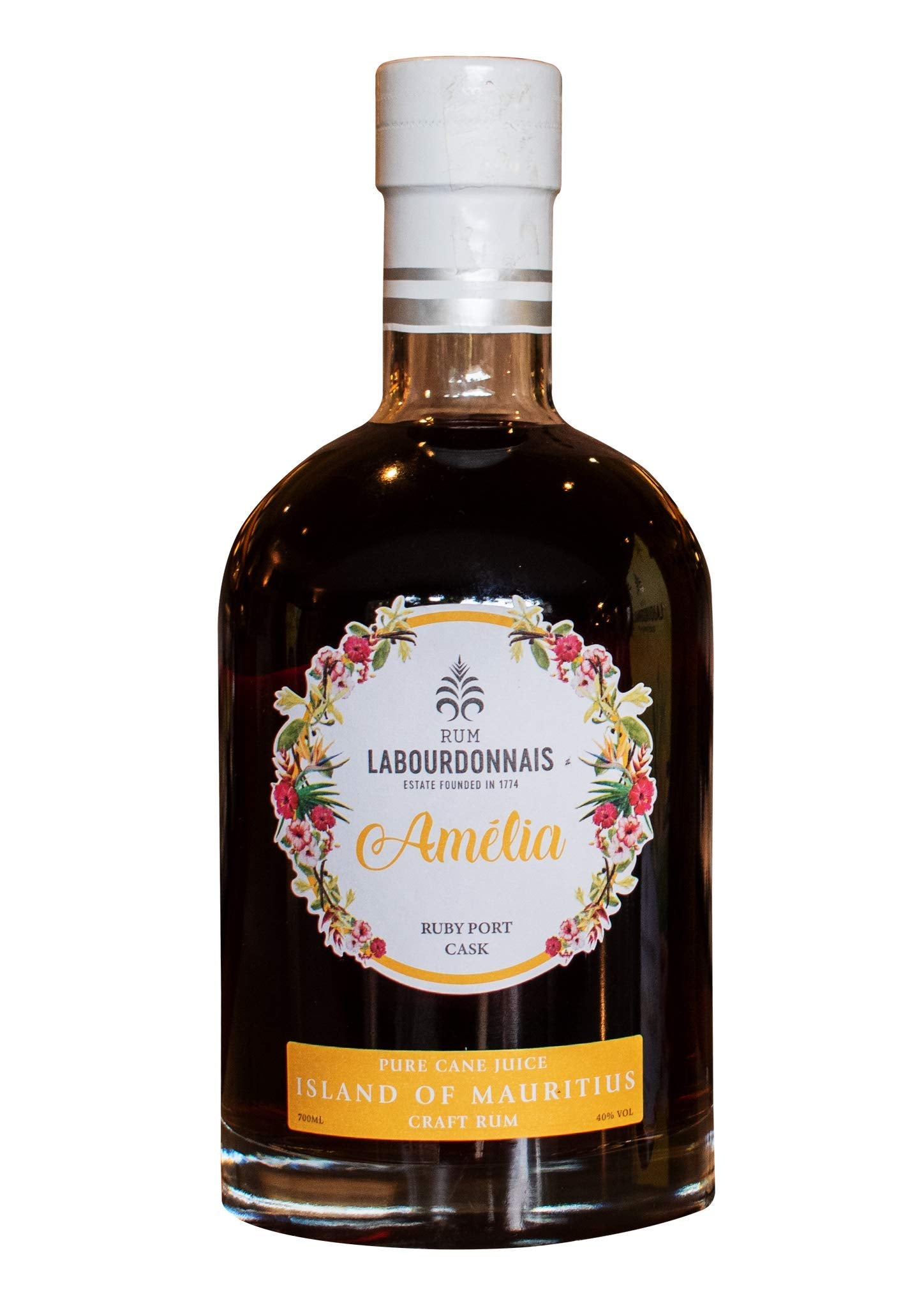 Labourdonnais Amélia Ruby Port Cask 40% Vol. 0,7l en boîte cadeau