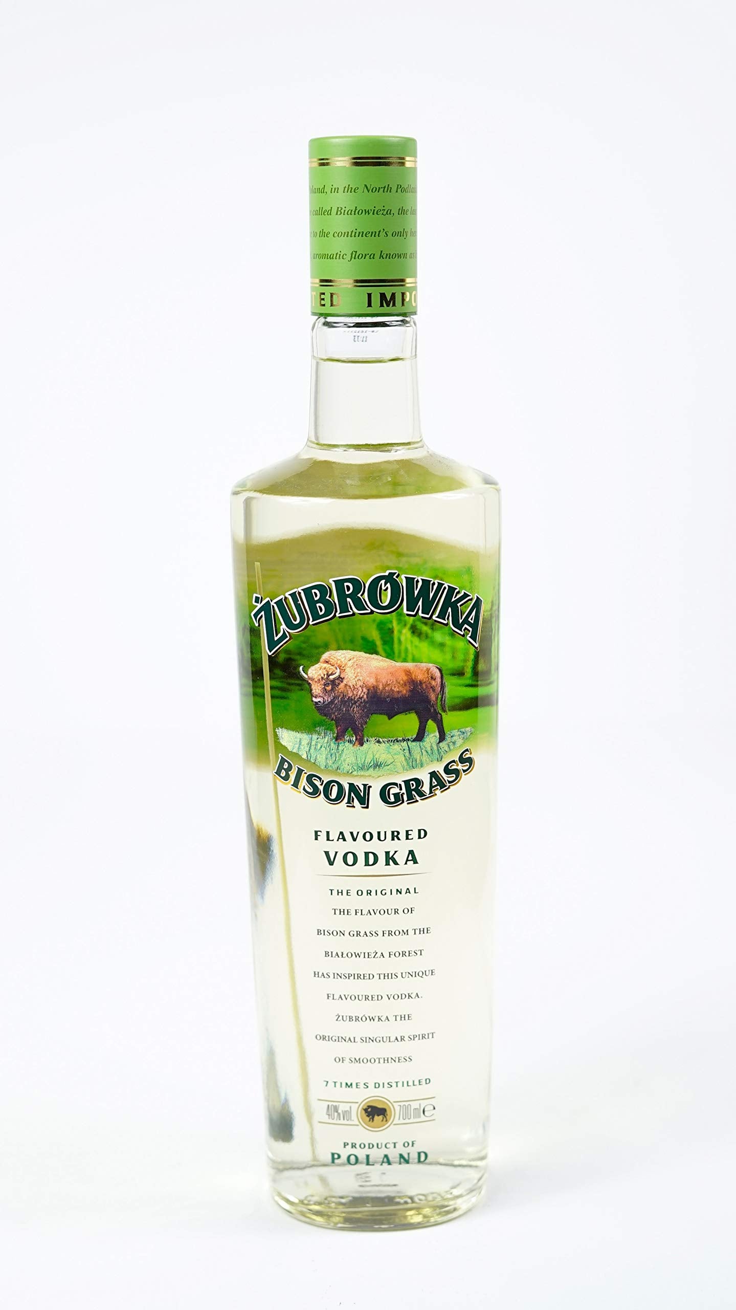 Zubrowka BISON GRASS Flavoured Vodka 40% Vol. 1l — Piscosaveur
