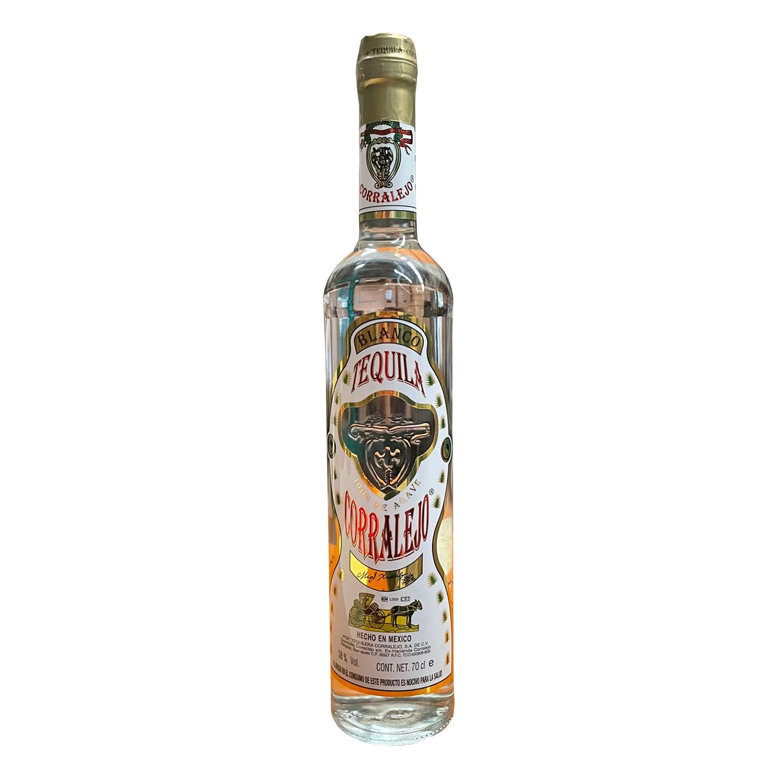 Corralejo Tequila BLANCO 100% de Agave 38% Vol. 0,7l — Piscosaveur