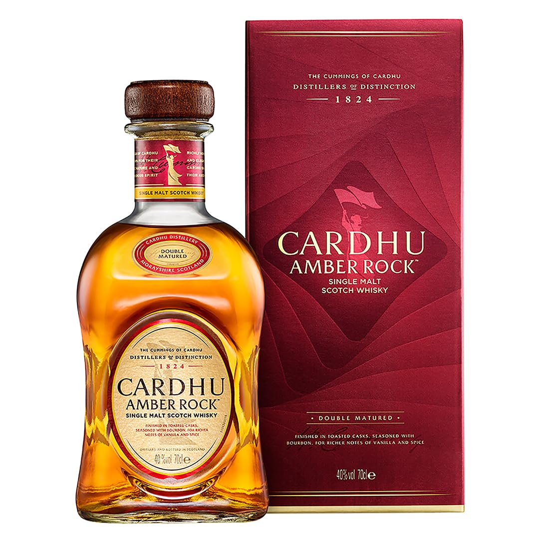 Cardhu AMBER ROCK Double Matured Single Malt 40% Vol. 0,7l en boîte ca — Piscosaveur