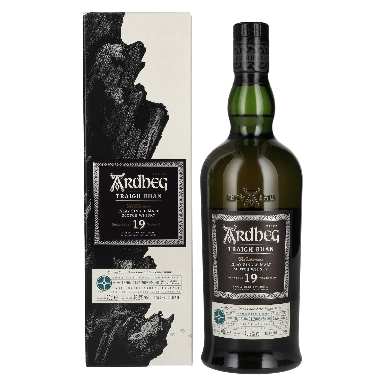 Ardbeg TRAIGH BHAN 19 Years Old Batch No. 6 46,2% Vol. 0,7l en boîte cadeau