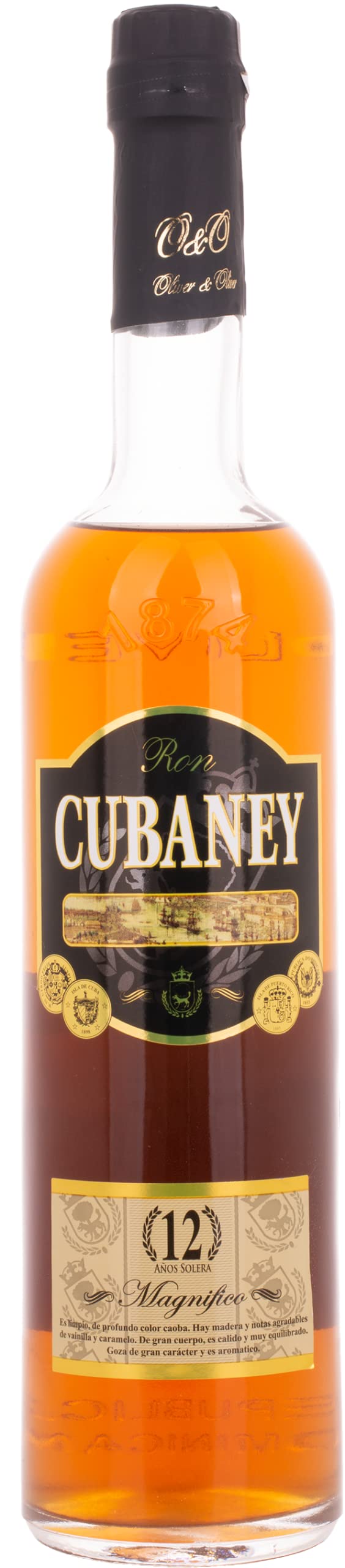 Ron Cubaney MAGNIFICO 12 Años Solera 38% Vol. 0,7l — Piscosaveur