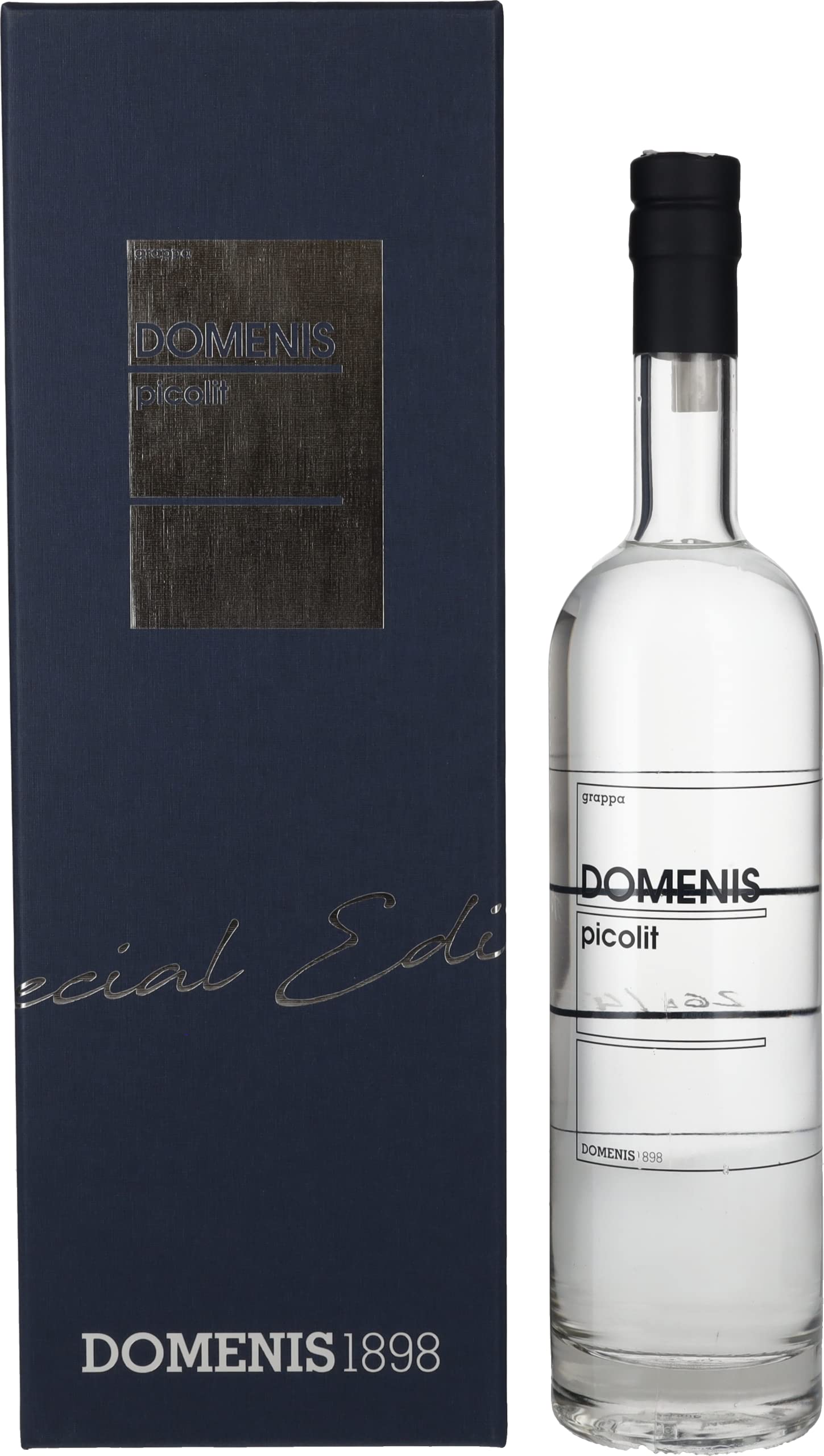Domenis 1898 PICOLIT Grappa 45% Vol. 0,7l en boîte cadeau — Piscosaveur