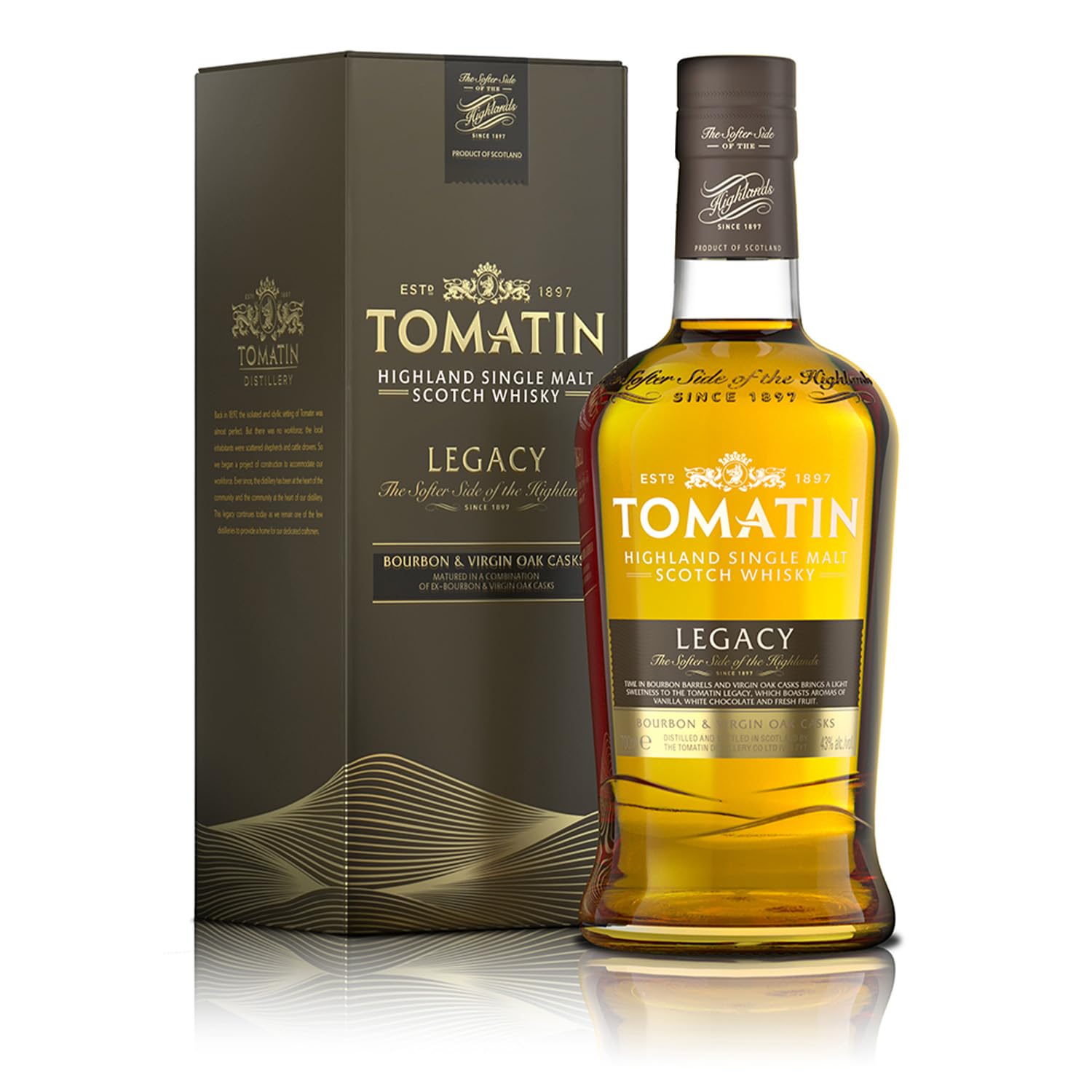 Tomatin Legacy Highland Single Malt Scotch Whisky 43% Vol. 0,7l en boî — Piscosaveur