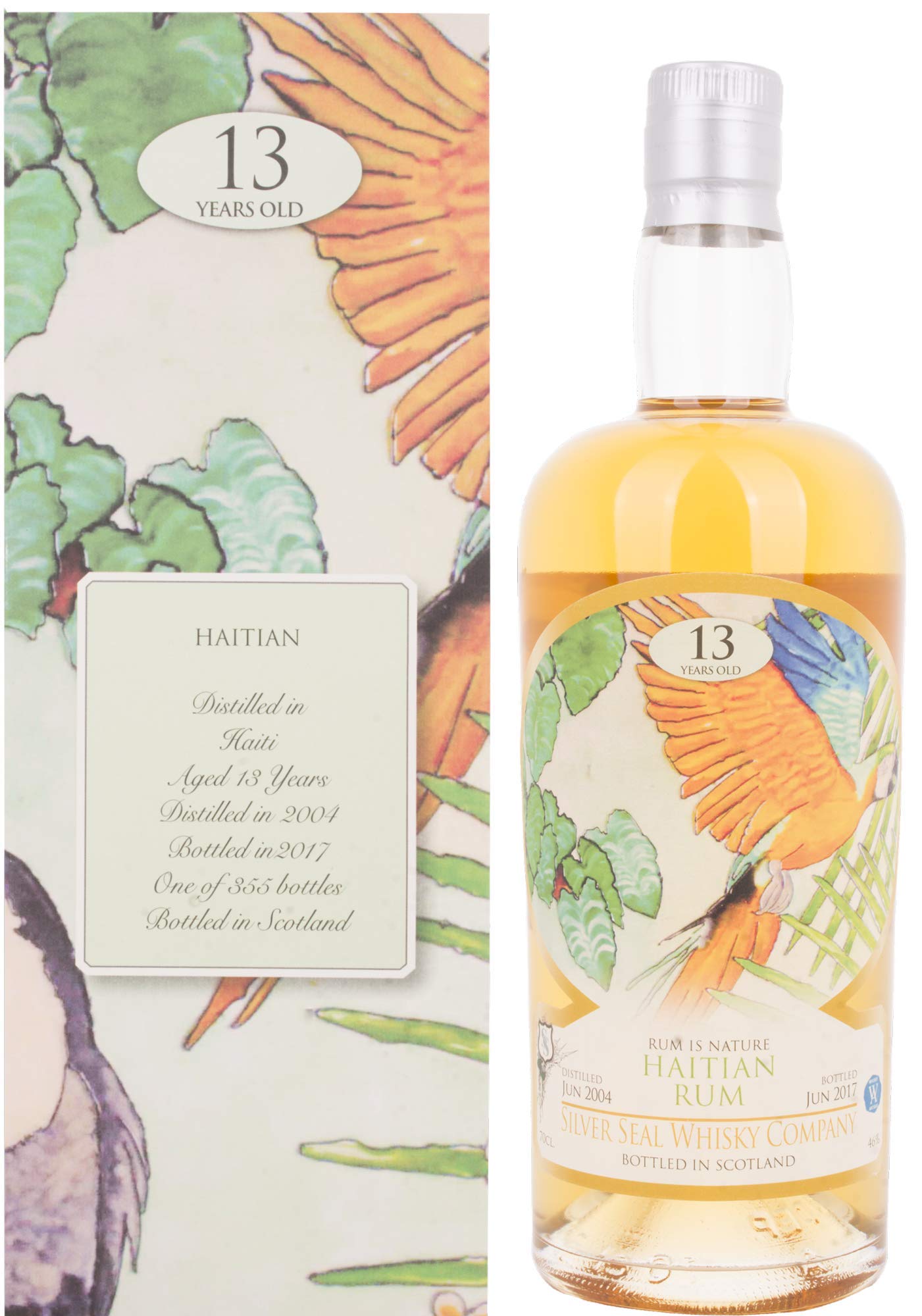 Silver Seal HAITIAN 13 Years Old Rum 46% Vol. 0,7l en boîte cadeau