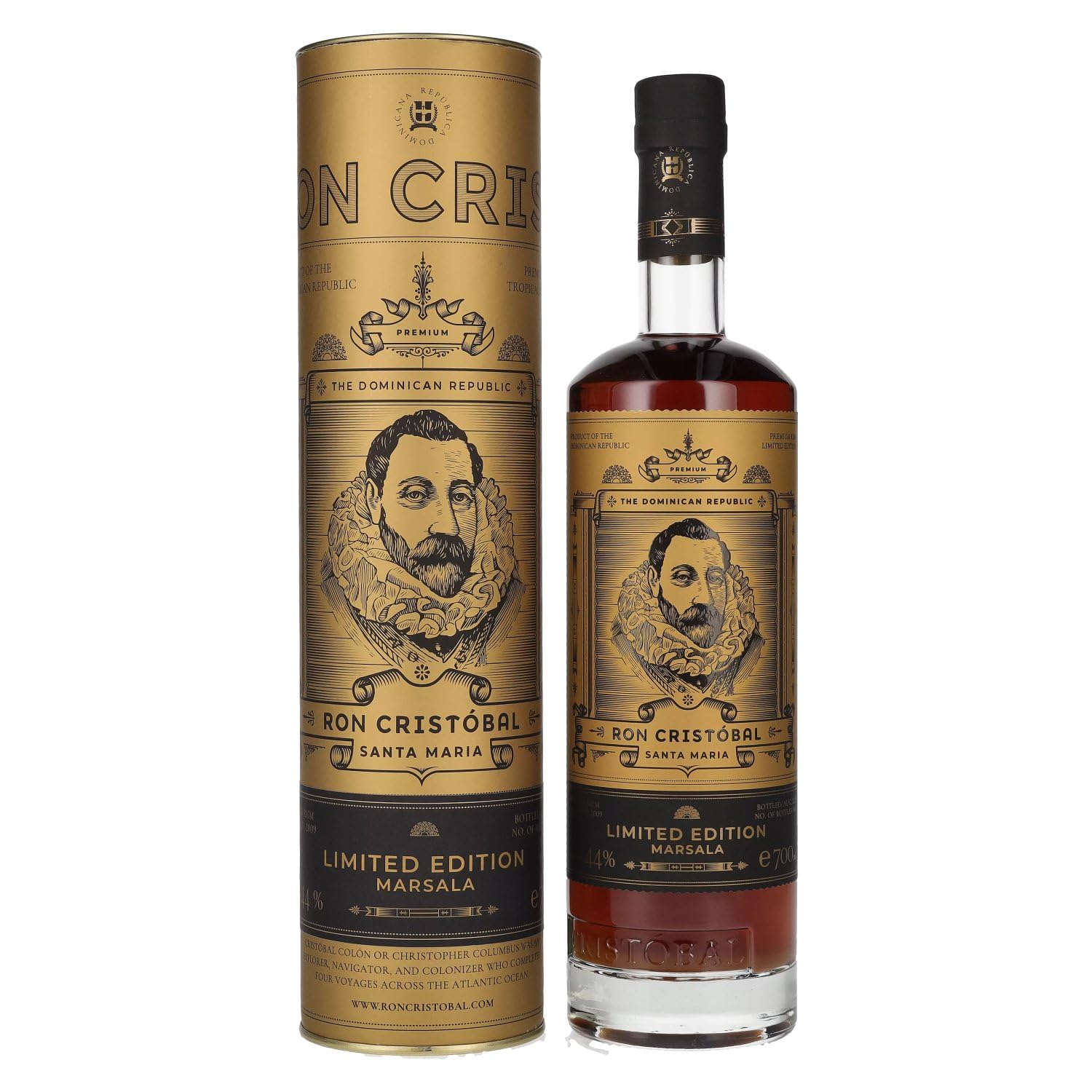 Ron Cristóbal Santa Maria Marsala Limited Edition 44% Vol. 0,7l en boî — Piscosaveur