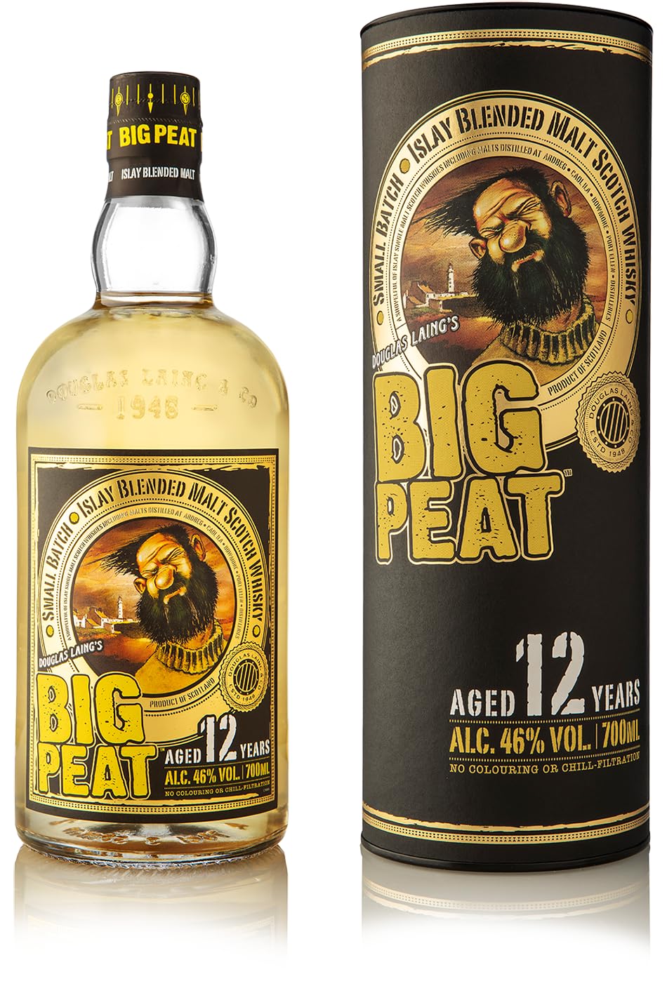 Douglas Laing BIG PEAT 12 Years Old Islay Blended Malt 46% Vol. 0,7l e — Piscosaveur