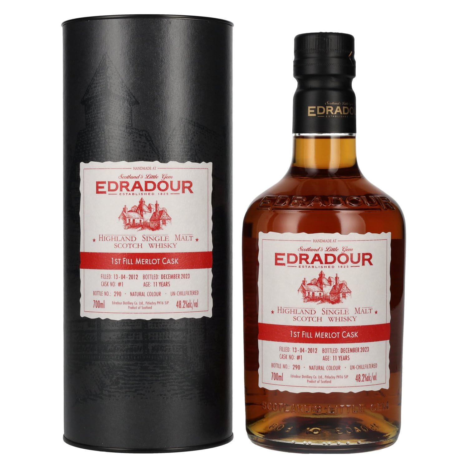 Edradour 11 Years Old ST. MICHAEL-EPPAN Merlot Cask #1 2012 48,2% Vol. — Piscosaveur