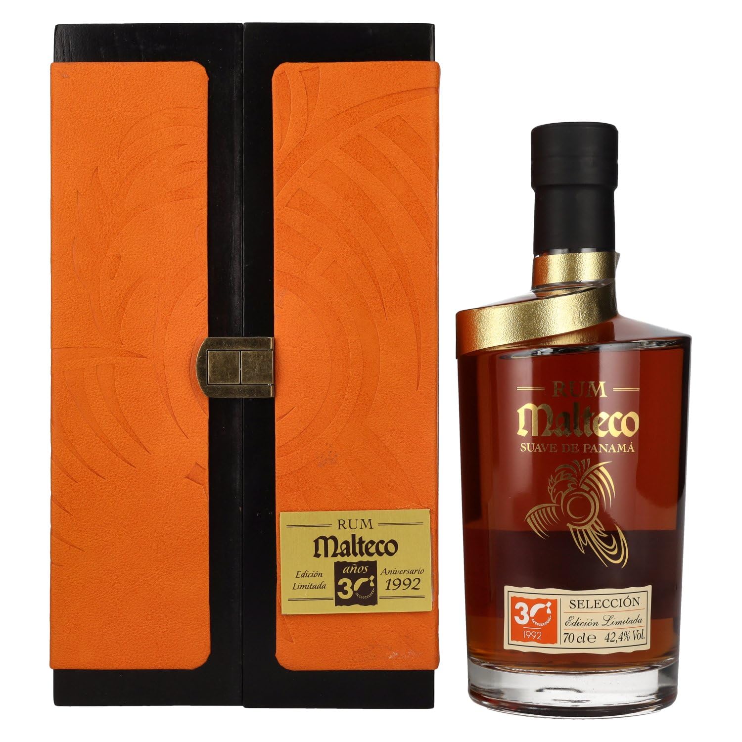 Ron Malteco 30 Años SELECCIÓN Edición Limitada Aniversario 1992 42,4%  — Piscosaveur