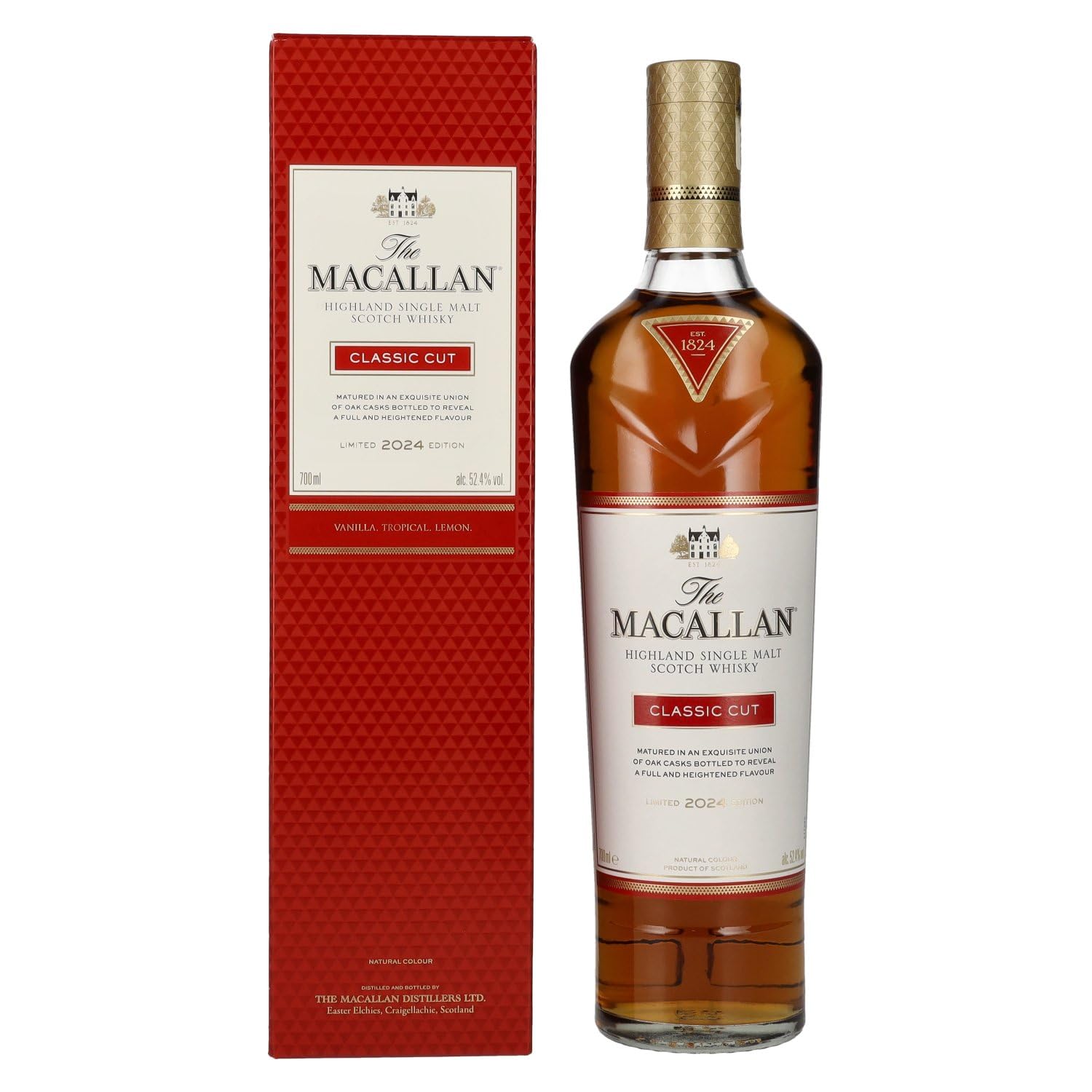 The Macallan CLASSIC CUT Limited Edition 2024 52,4% Vol. 0,7l en boîte — Piscosaveur