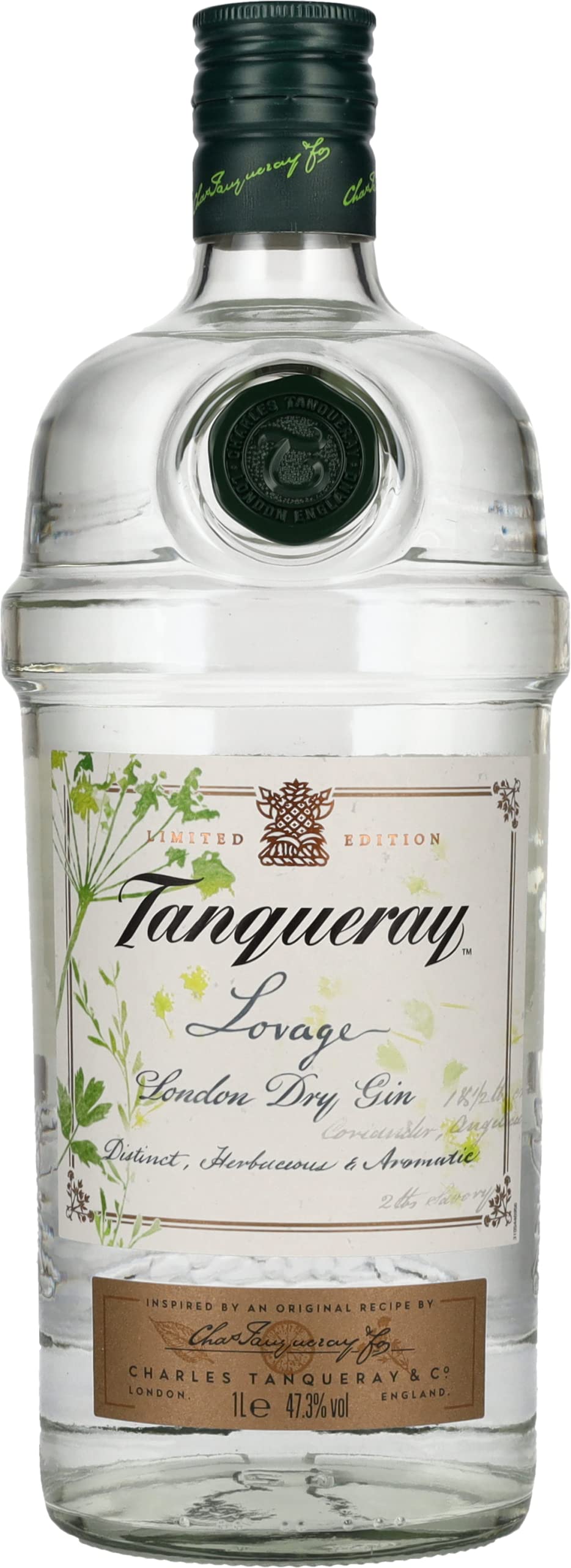 Tanqueray LOVAGE London Dry Gin Limited Edition 47,3% Vol. 1l — Piscosaveur