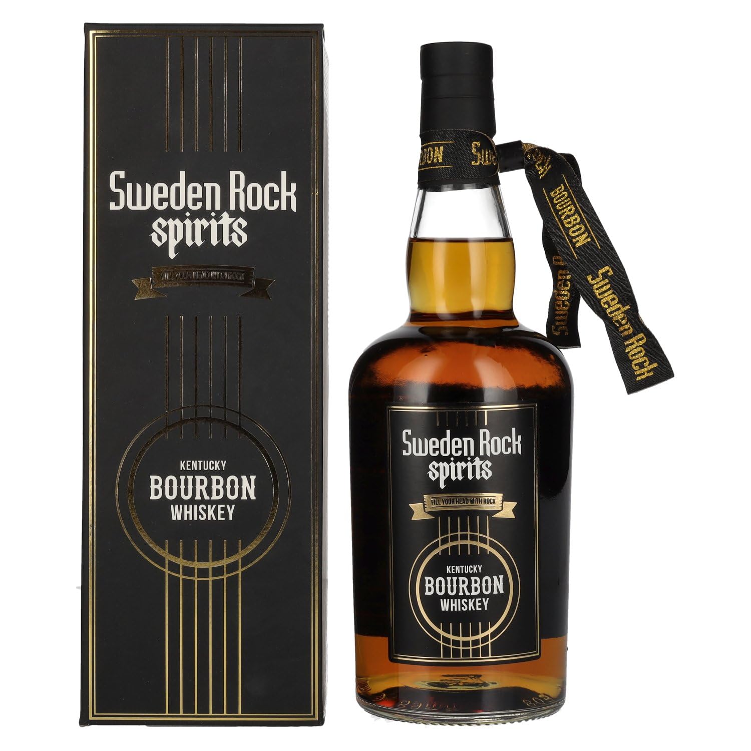 Sweden Rock Spirits Kentucky Bourbon Whiskey 44,7% Vol. 0,7l en boîte  — Piscosaveur
