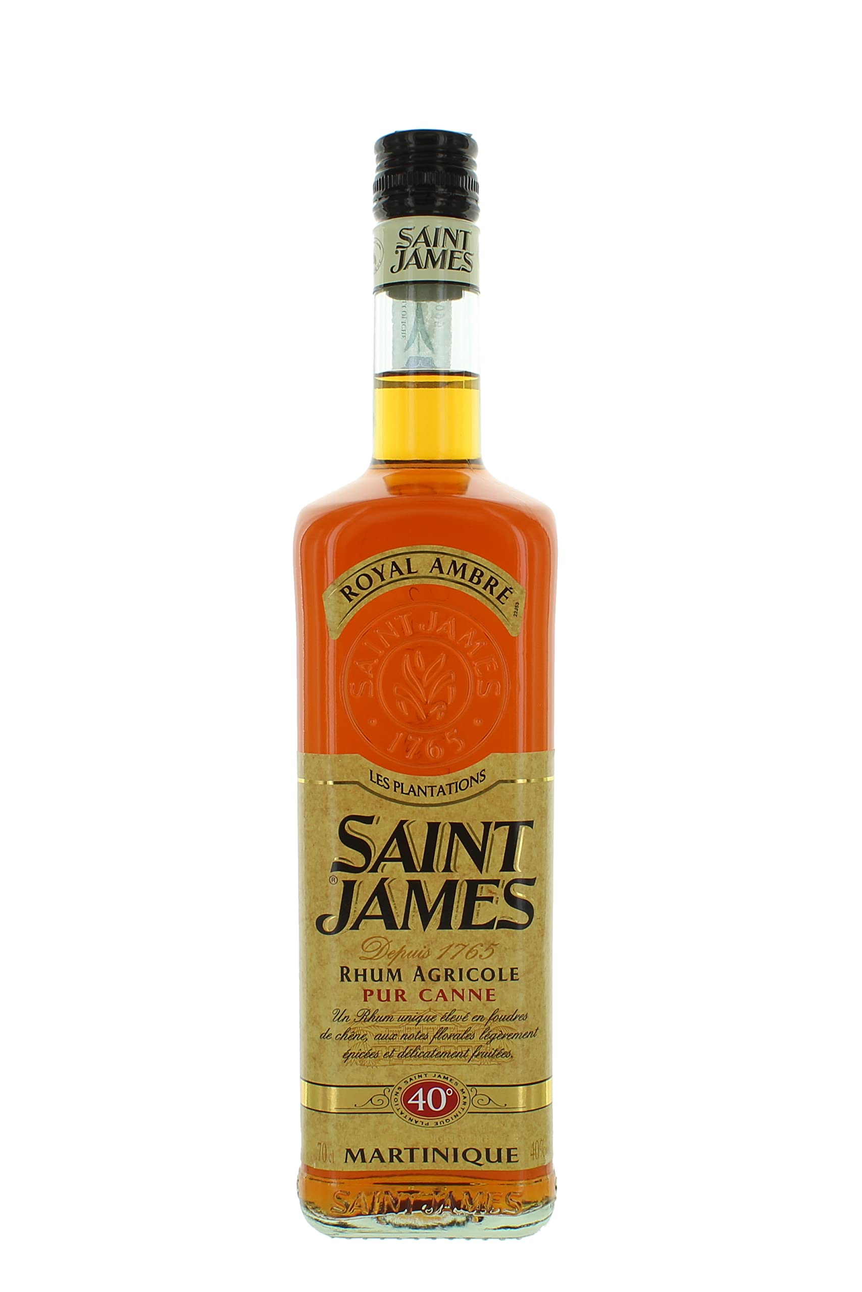 Saint James ROYAL AMBRÈ Rhum Agricole 40% Vol. 0,7l — Piscosaveur