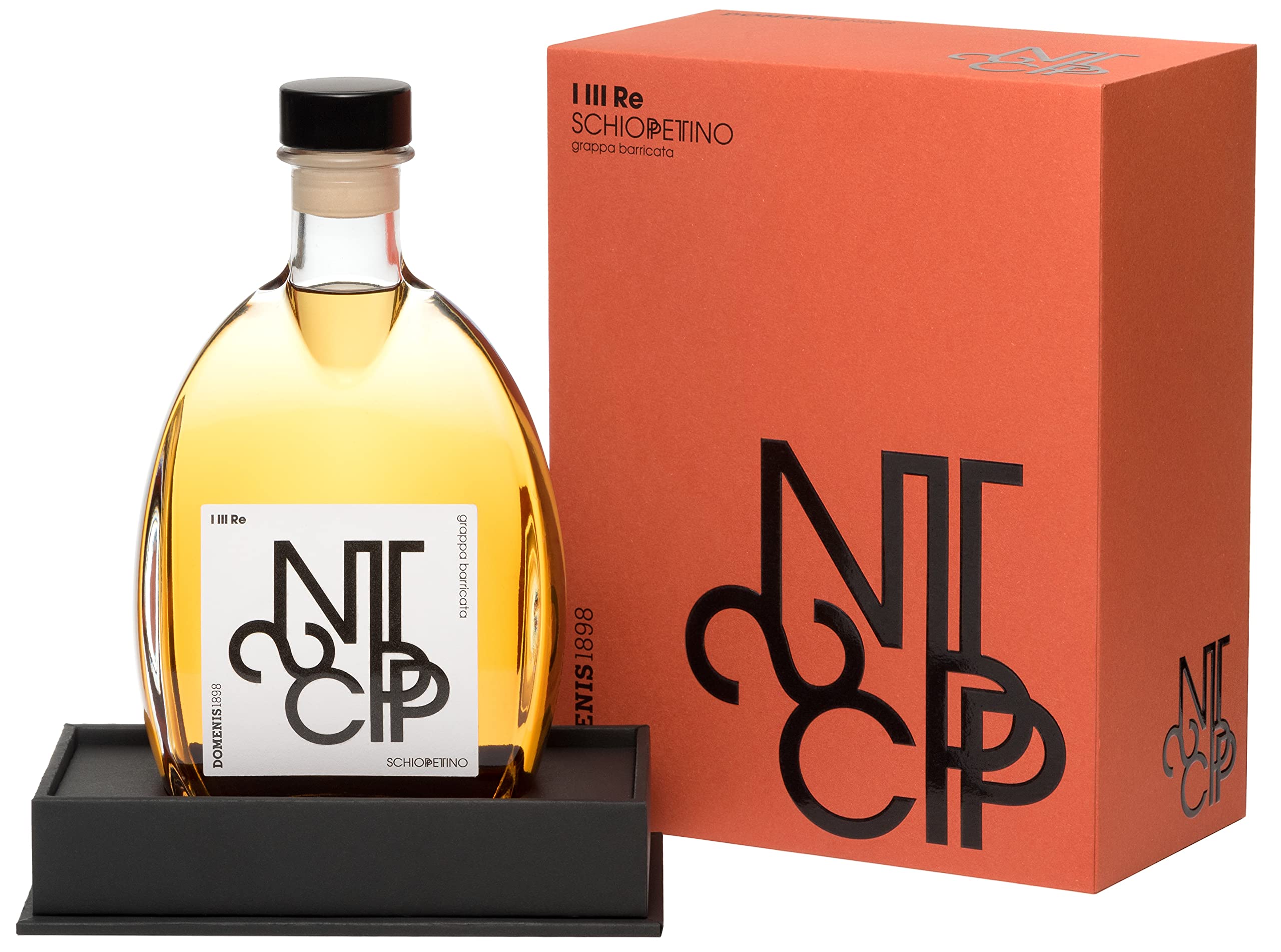 Domenis 1898 I III RE SCHIOPPETTINO grappa invecchiata barricata 40% V — Piscosaveur