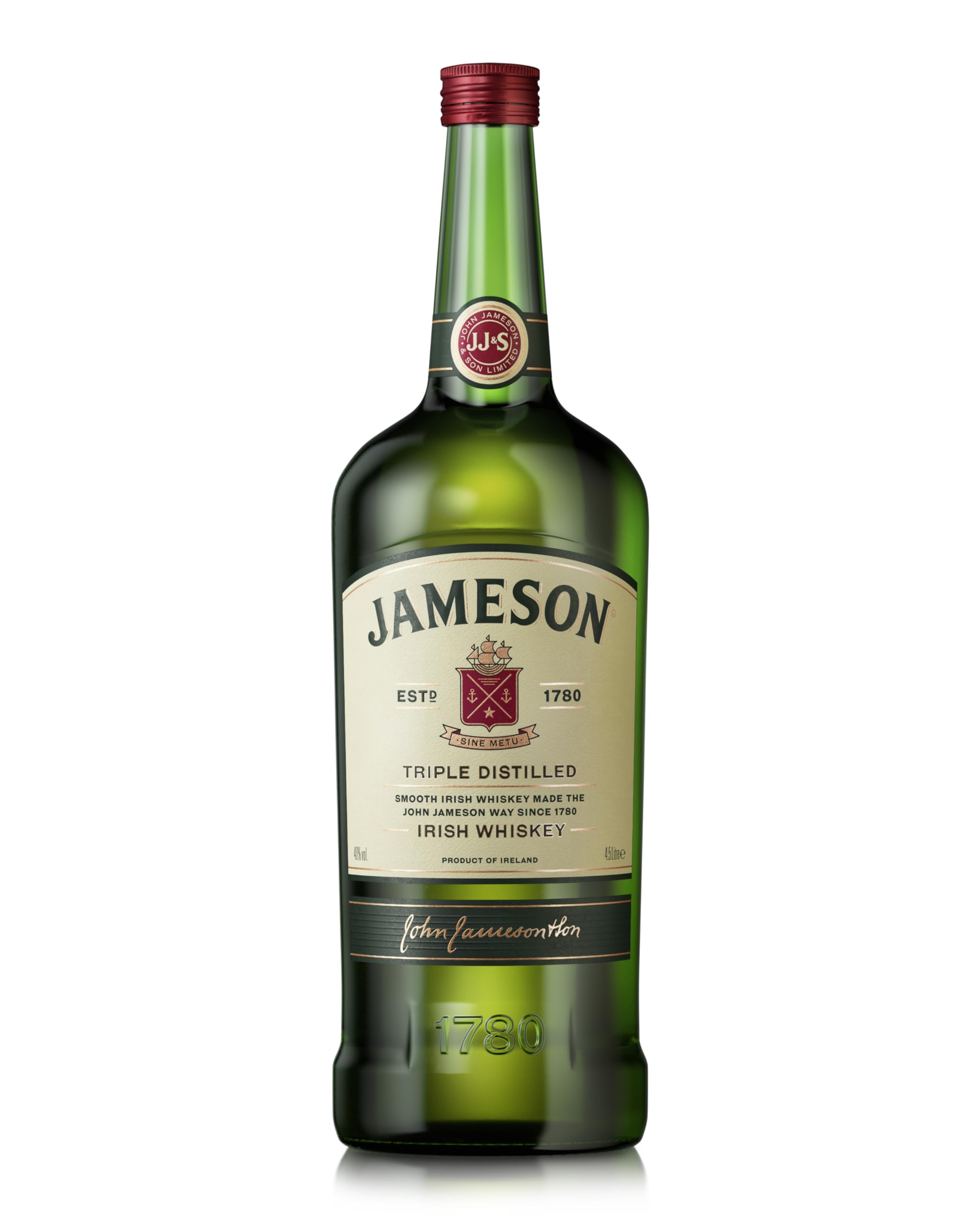 Jameson Triple Distilled Irish Whiskey 40% Vol. 4,5l