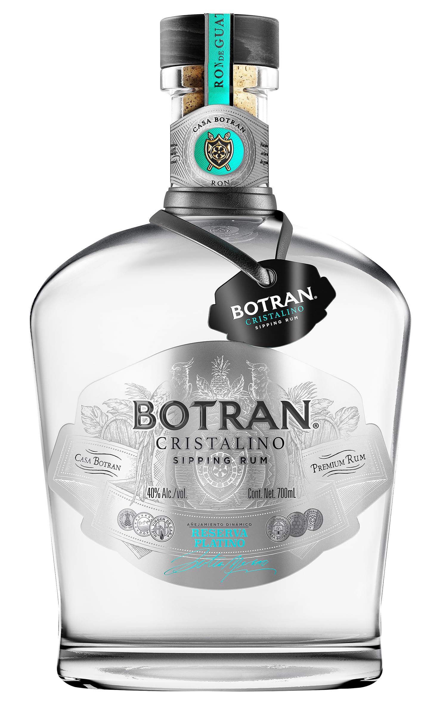 Botran CRISTALINO Ron Reserva Platino 40% Vol. 0,7l — Piscosaveur