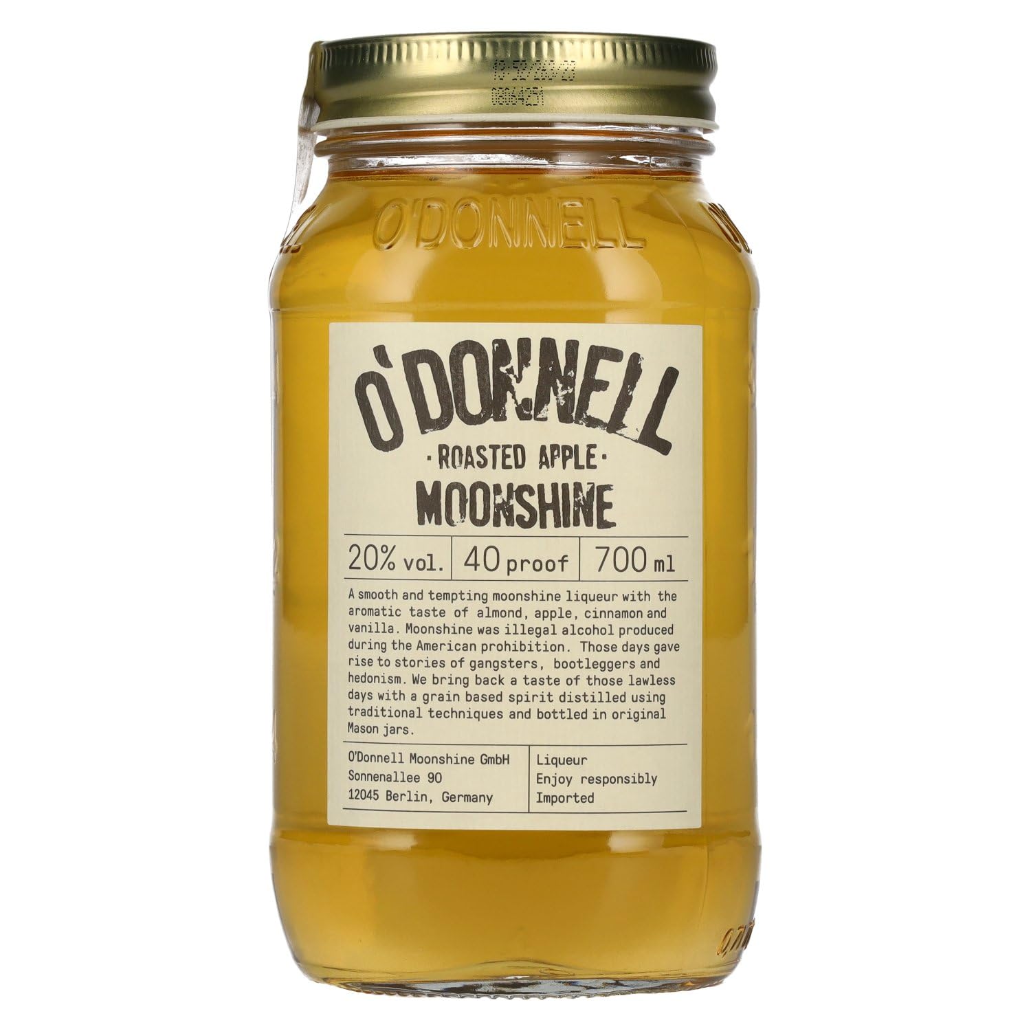 O'Donnell Moonshine ROASTED APPLE Liqueur 20% Vol. 0,7l — Piscosaveur
