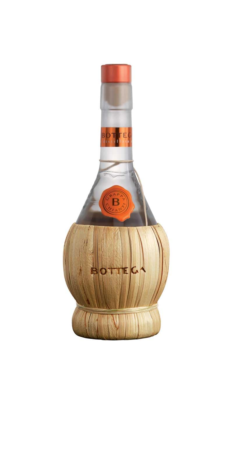 Bottega Grappa Fiasco Chianti 38% Vol. 0,5l — Piscosaveur