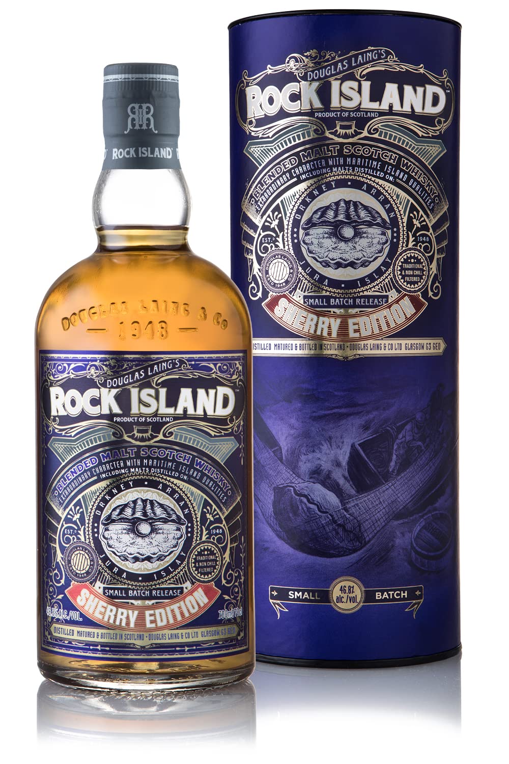 Douglas Laing ROCK ISLAND Sherry Edition Small Batch Blended Malt 46,8 — Piscosaveur